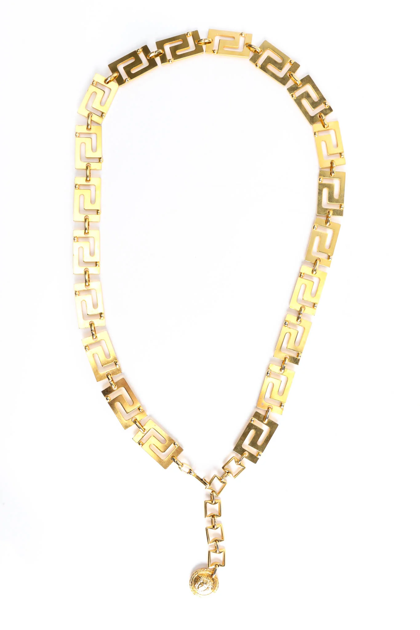 Greek Key Metal Link Belt - Image 6