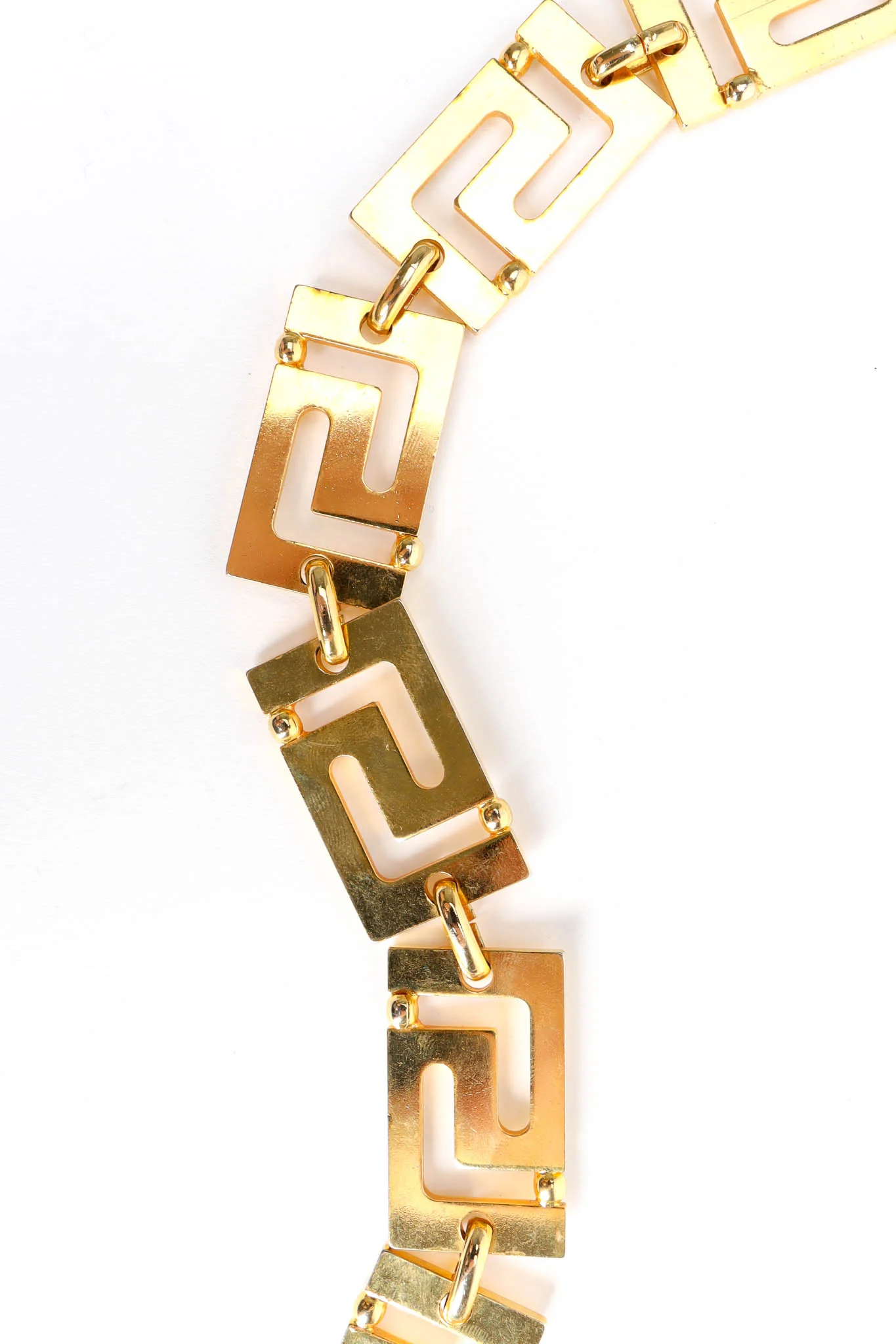 Greek Key Metal Link Belt - Image 9