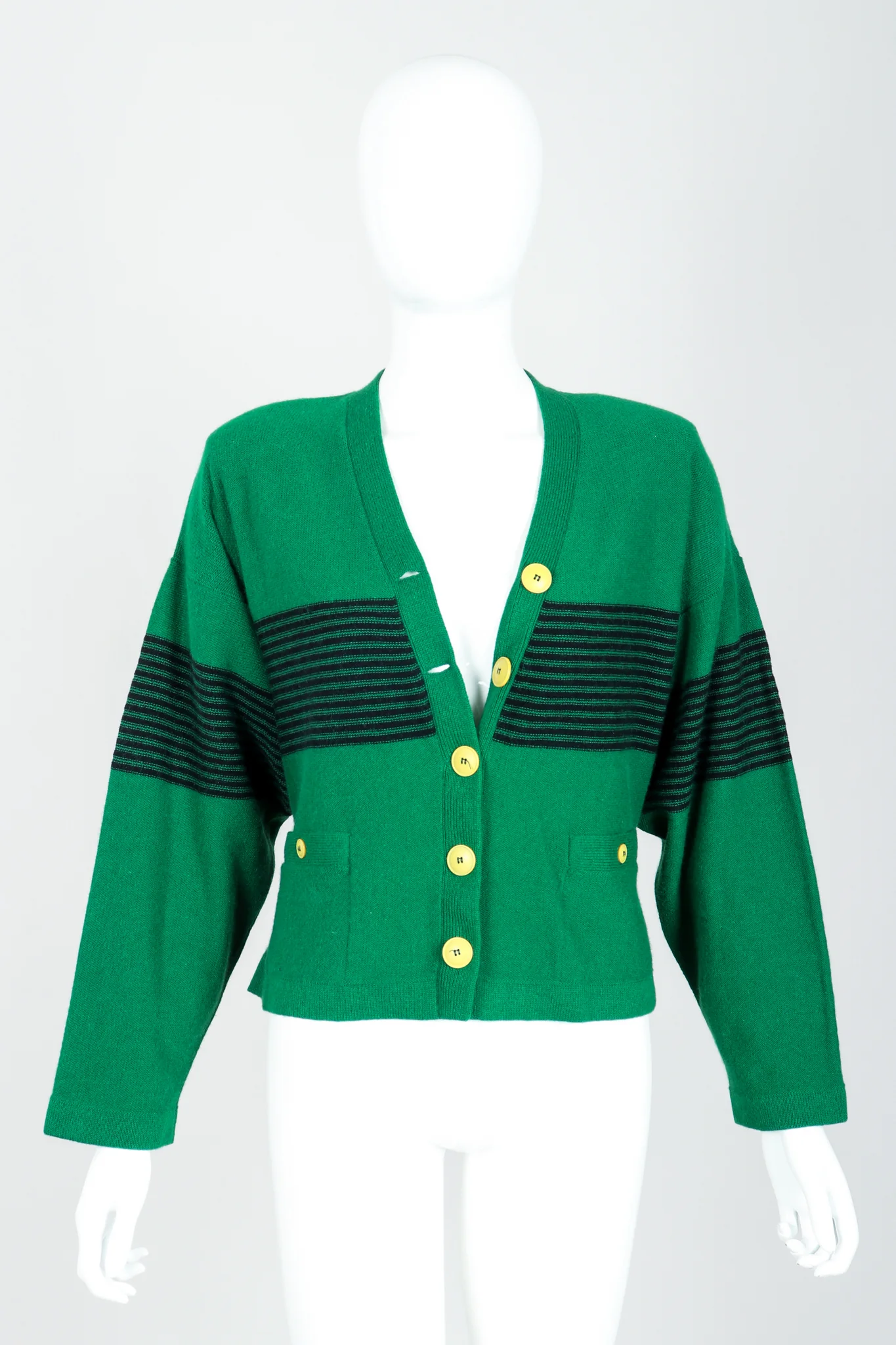 Green Knit Collegiate Cardigan & Pant Set - Image 7