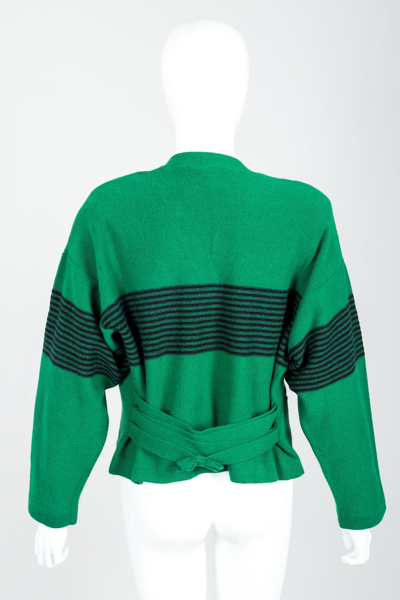 Green Knit Collegiate Cardigan & Pant Set - Image 8