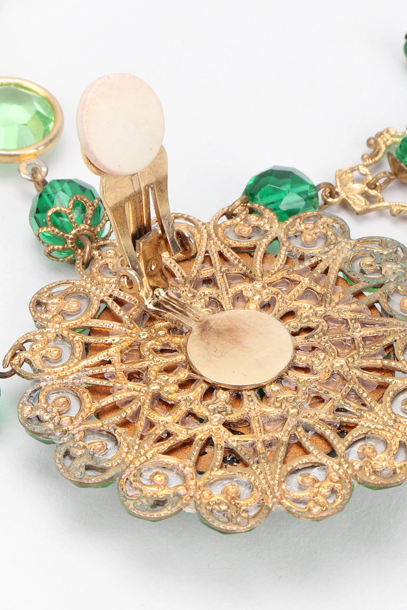 Green Envy Crystal Chandelier Earrings - Image 10