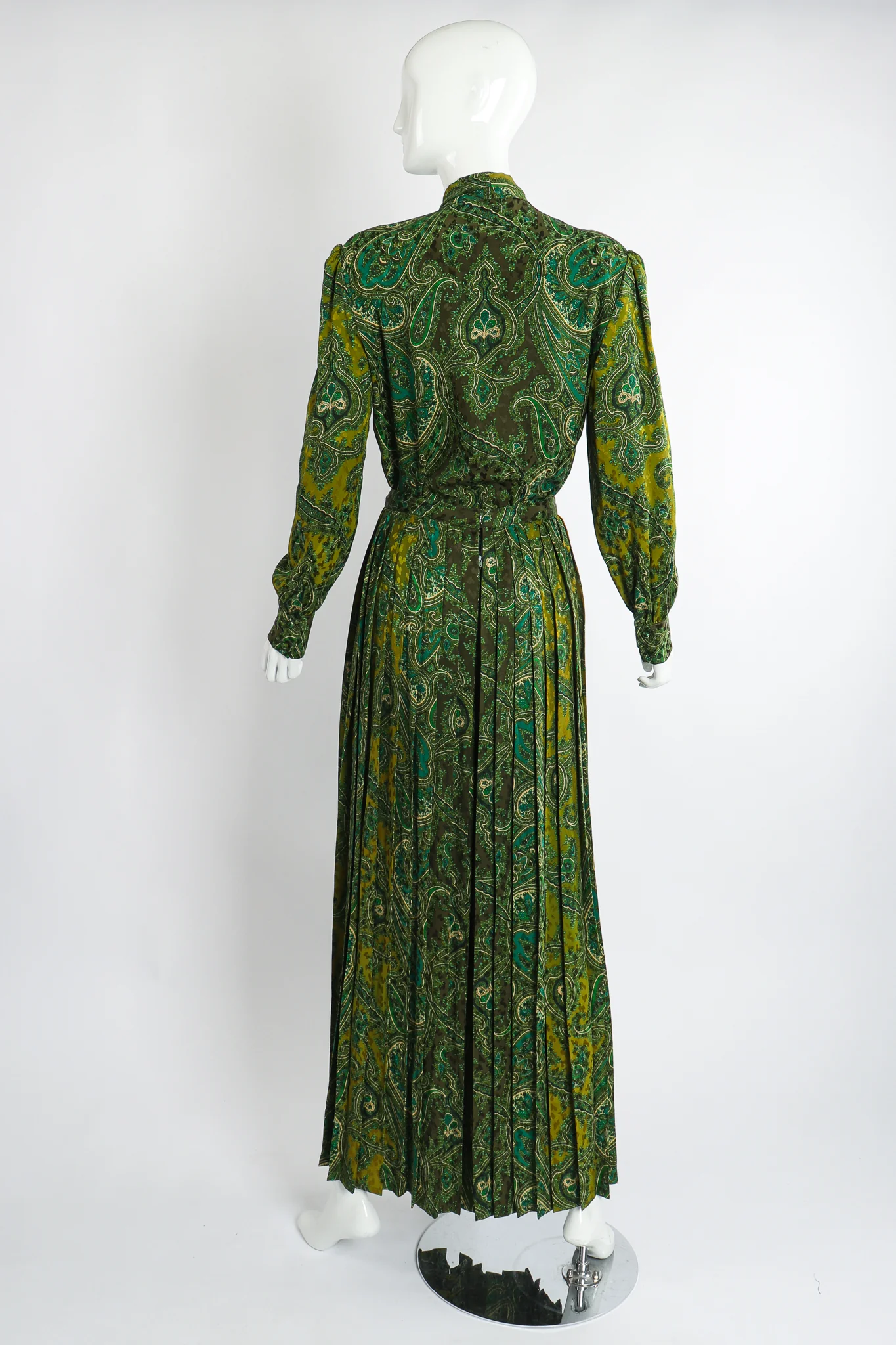 Green Paisley Palazzo Pant Set - Image 11