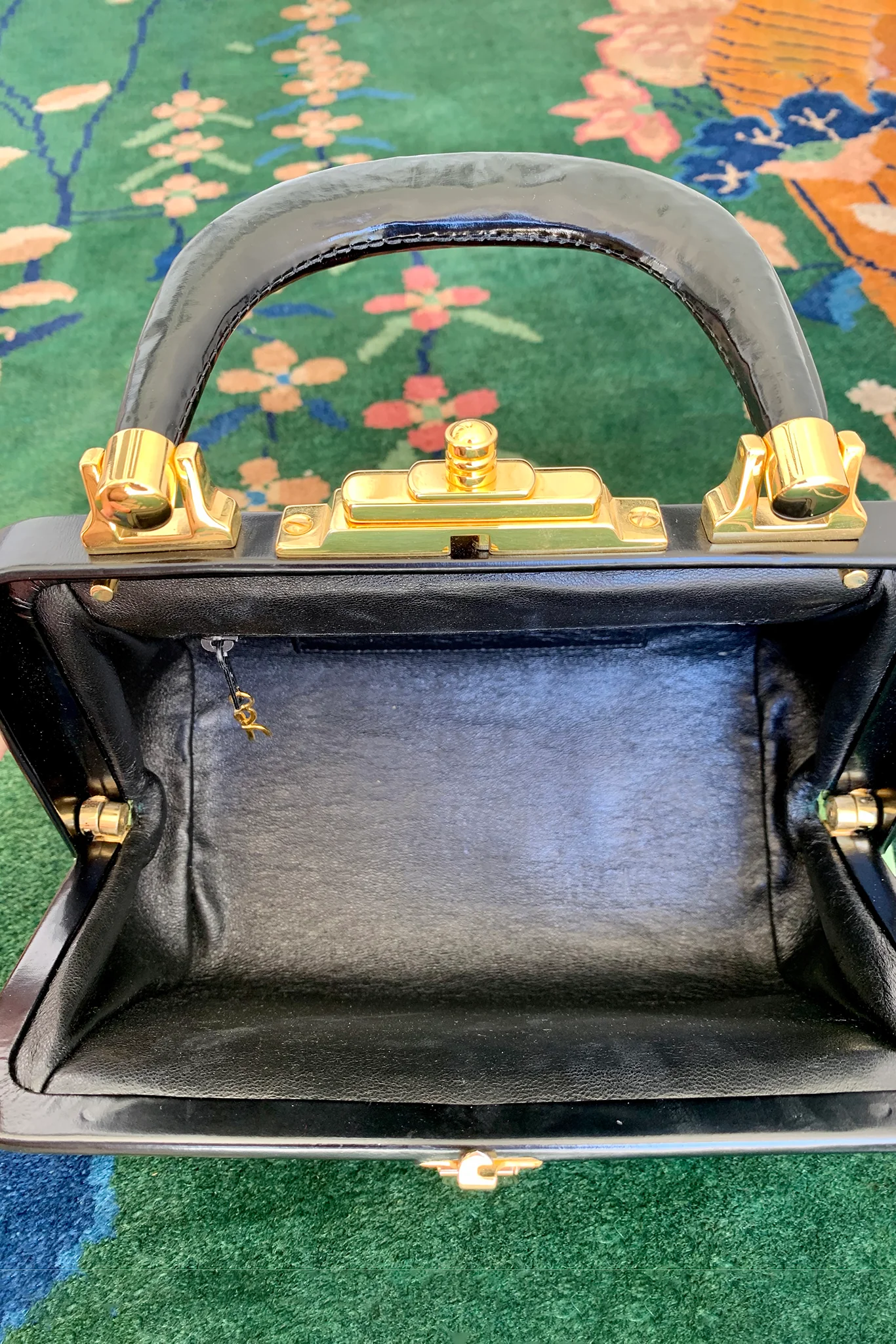 Green Velvet Mini Bagonghi Bag - Image 7