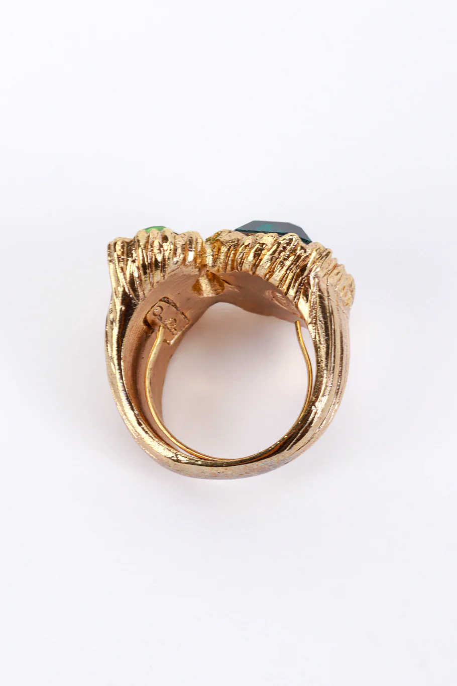 Greens Mixed Cut Crystal Ring - Image 4