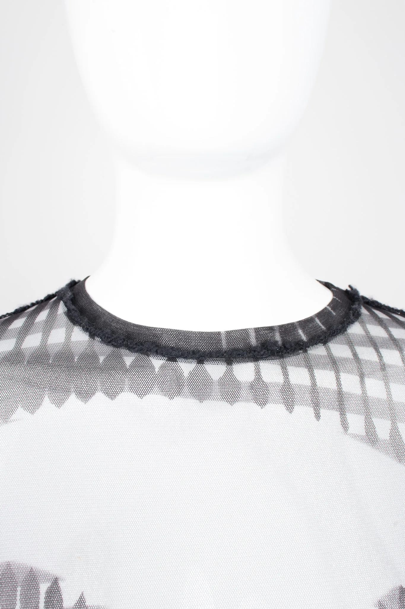 Greta Garbo Illusion Mesh T-Shirt - Image 9