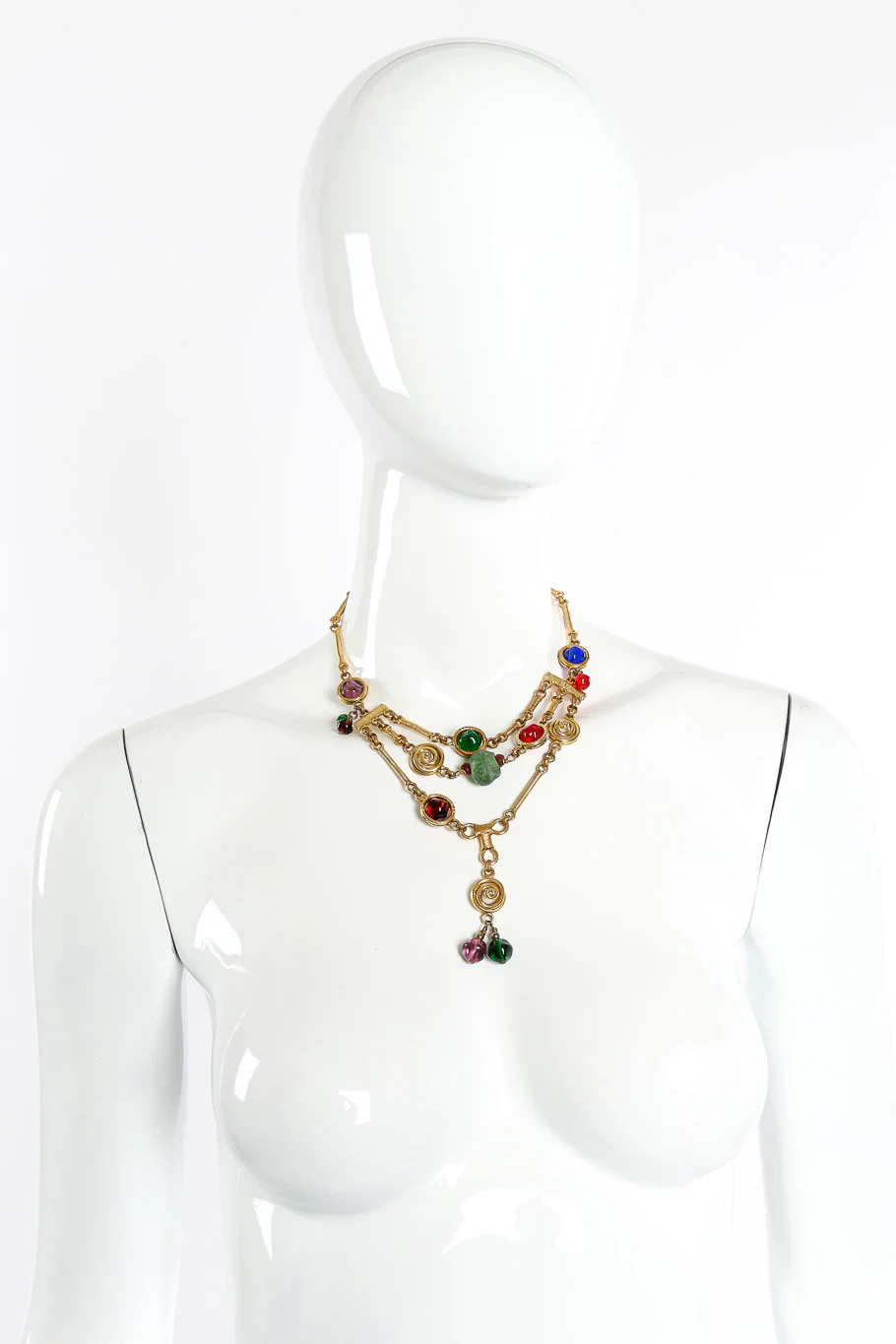 Gripoix Bead 3-Strand Necklace