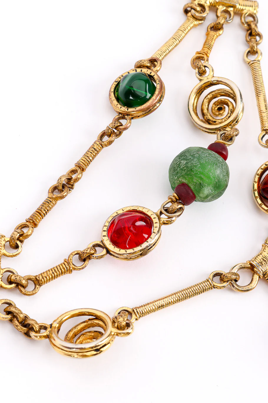 Gripoix Bead 3-Strand Necklace - Image 5
