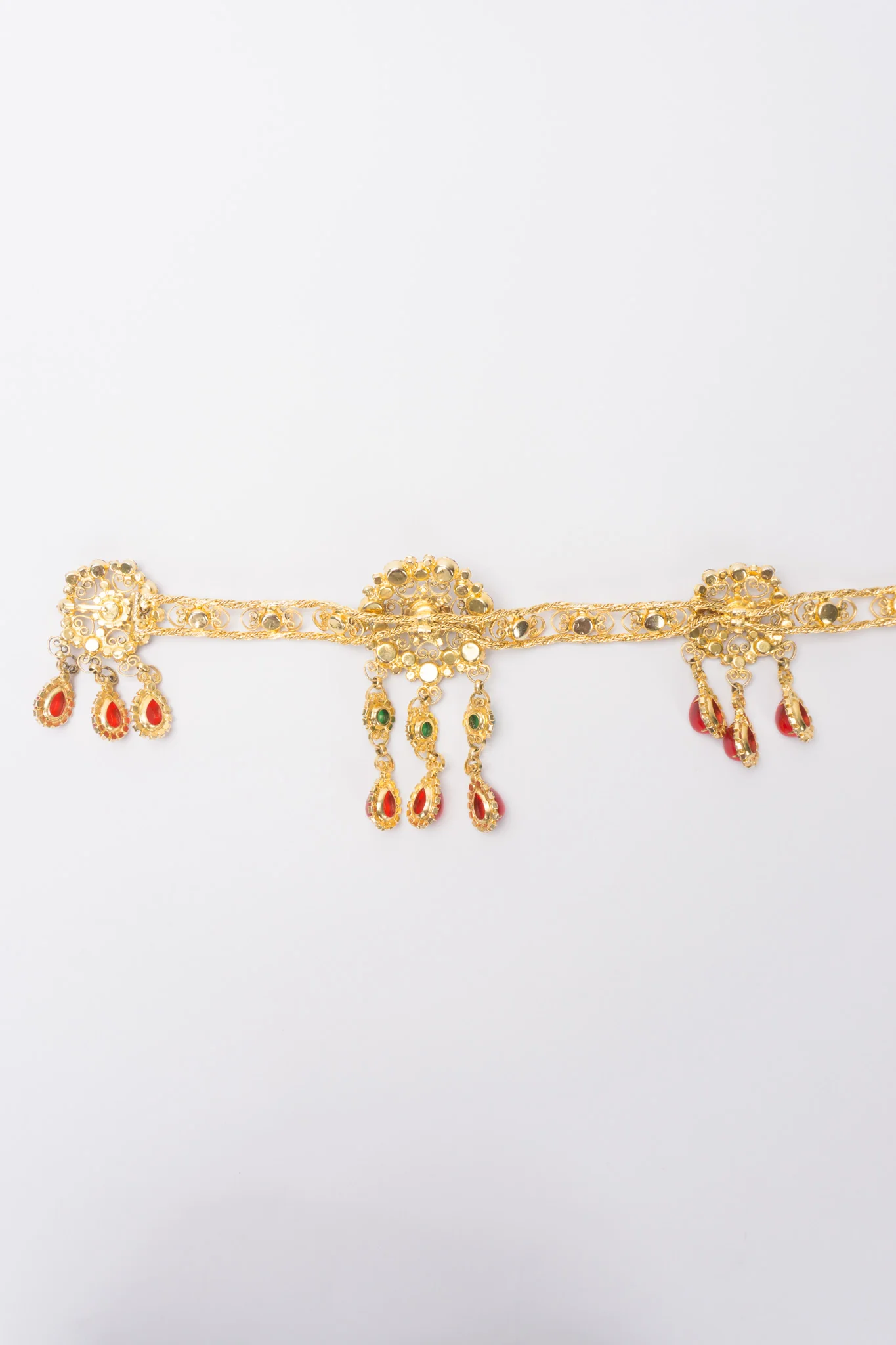 Gripoix Glass Cabochon Crystal Belt - Image 5