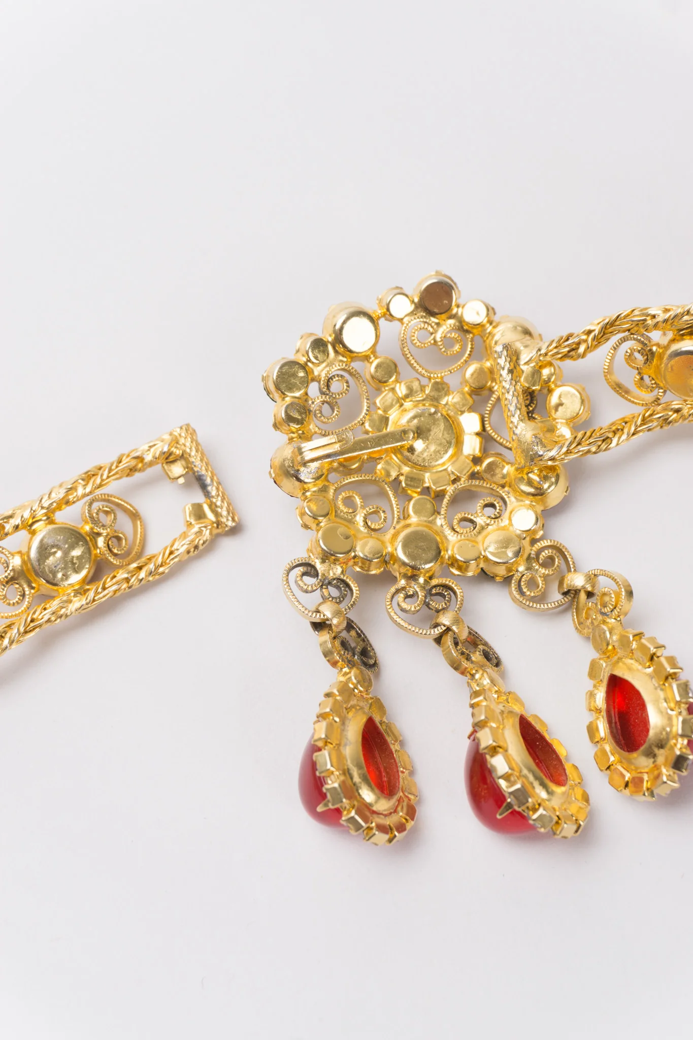 Gripoix Glass Cabochon Crystal Belt - Image 8