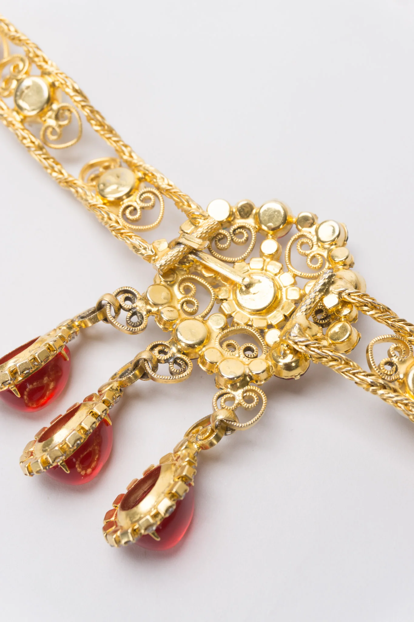 Gripoix Glass Cabochon Crystal Belt - Image 9