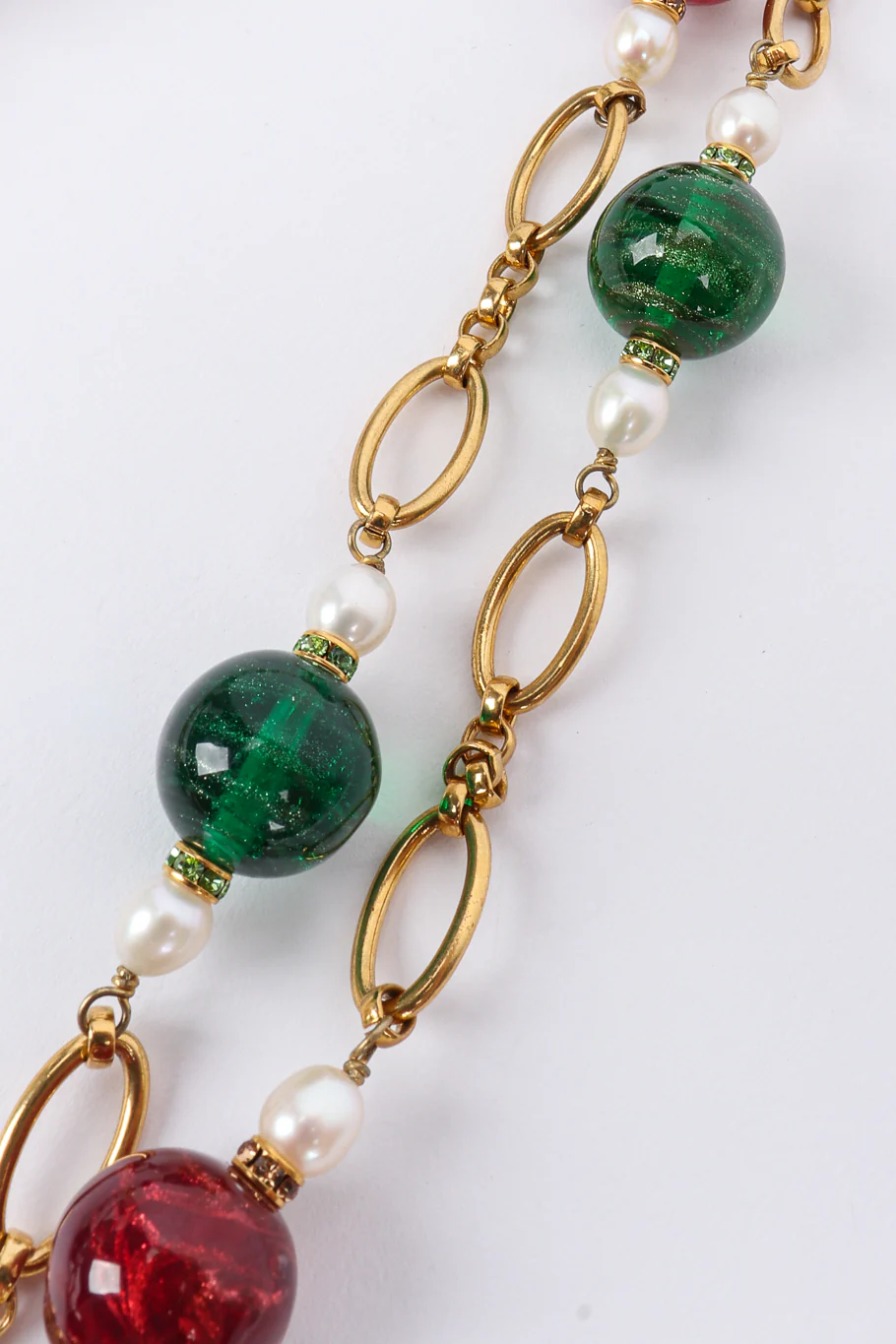 Gripoix Pearl and Glass Bead Necklace II - Image 5