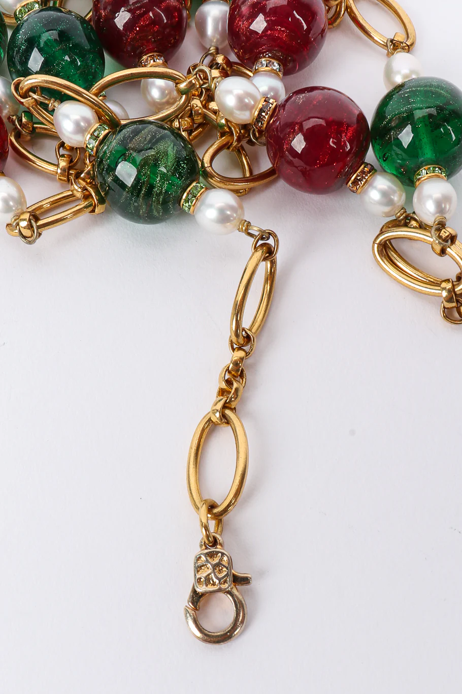 Gripoix Pearl and Glass Bead Necklace II - Image 7