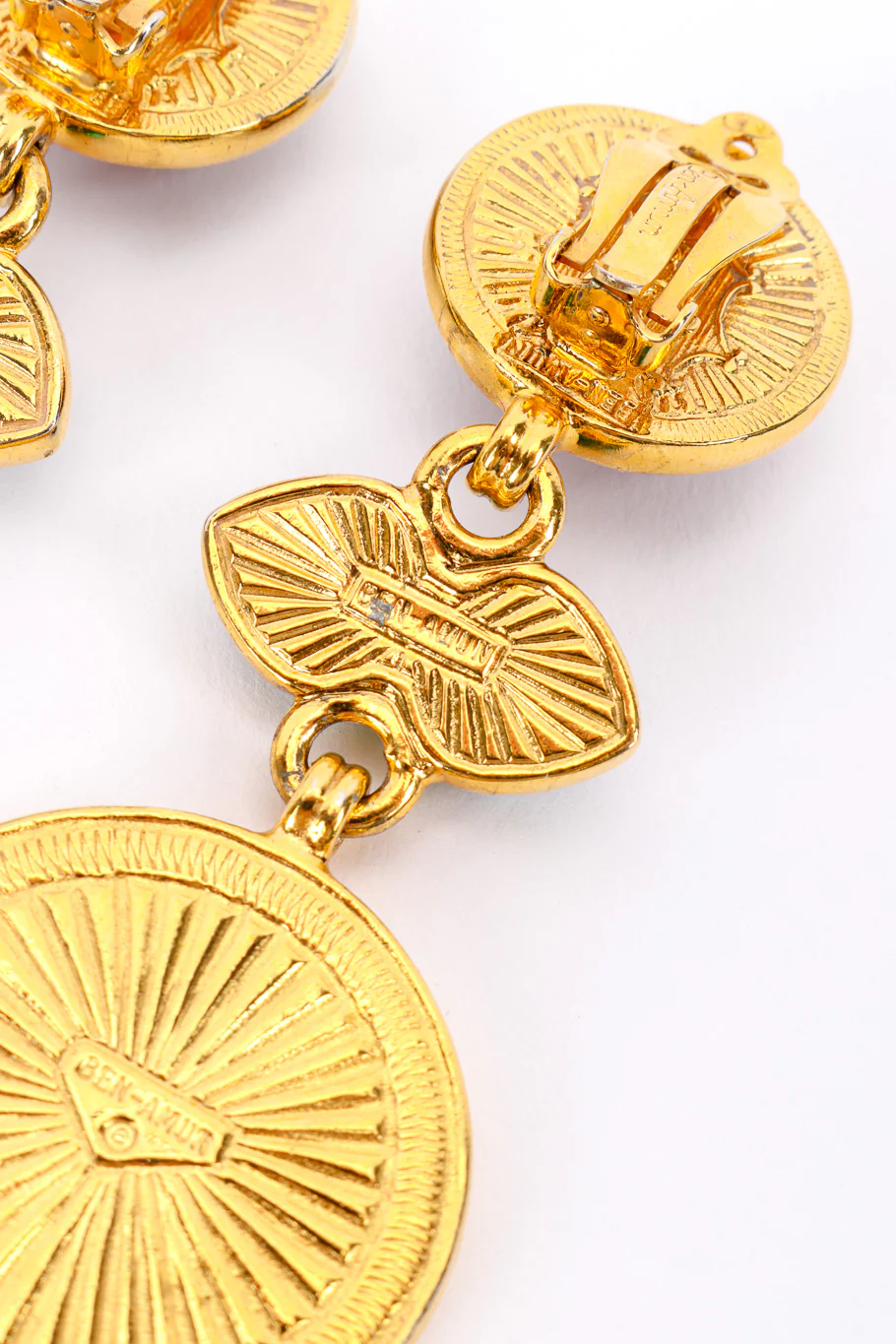 Gripoix Roman Coin Drop Earrings - Image 6