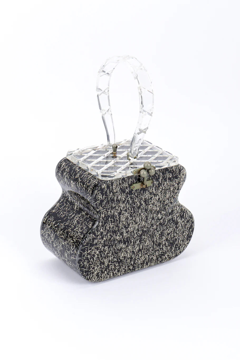 Guitar Confetti Lucite Box Bag