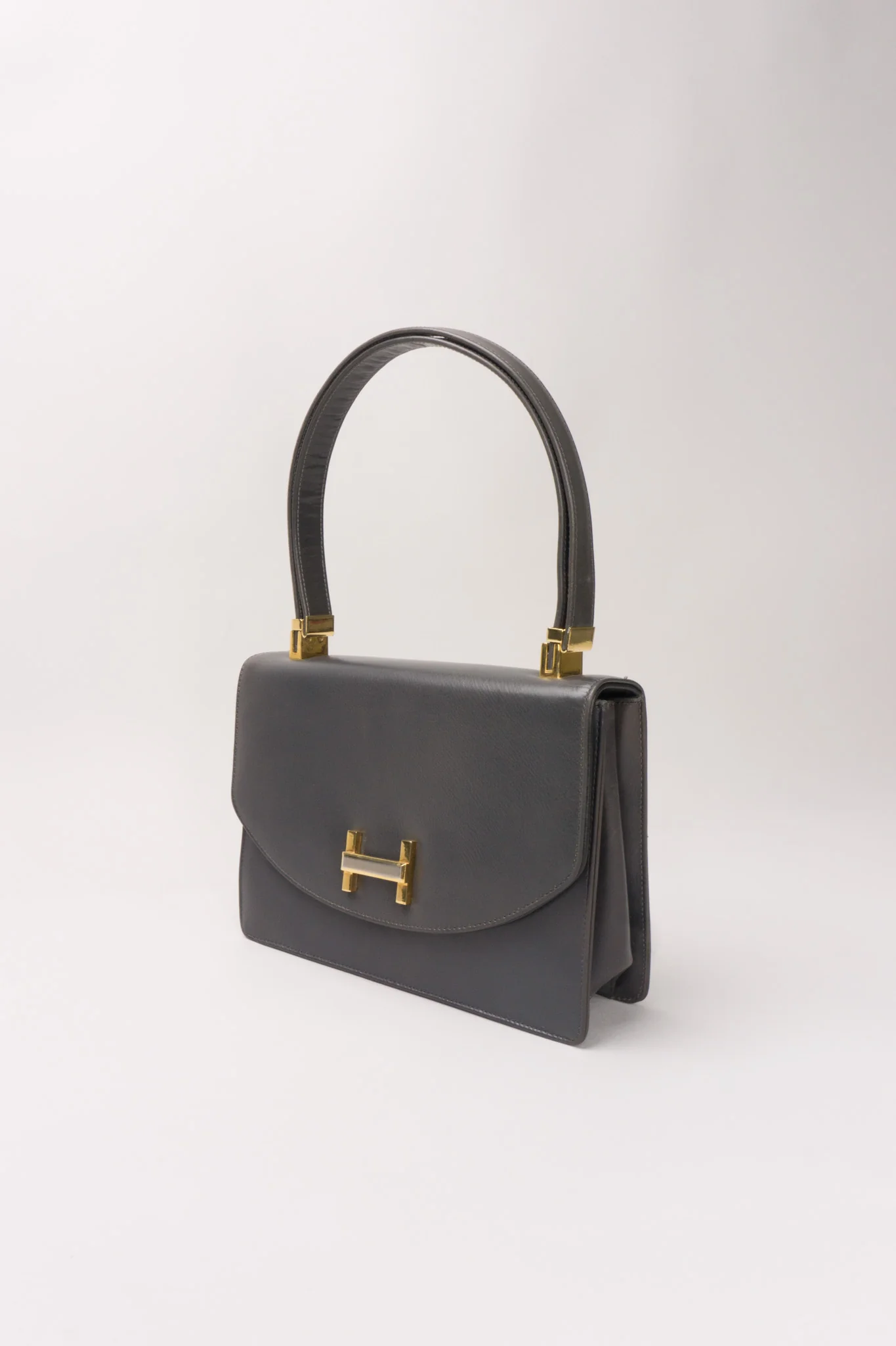 H-Flap Leather Handbag - Image 3
