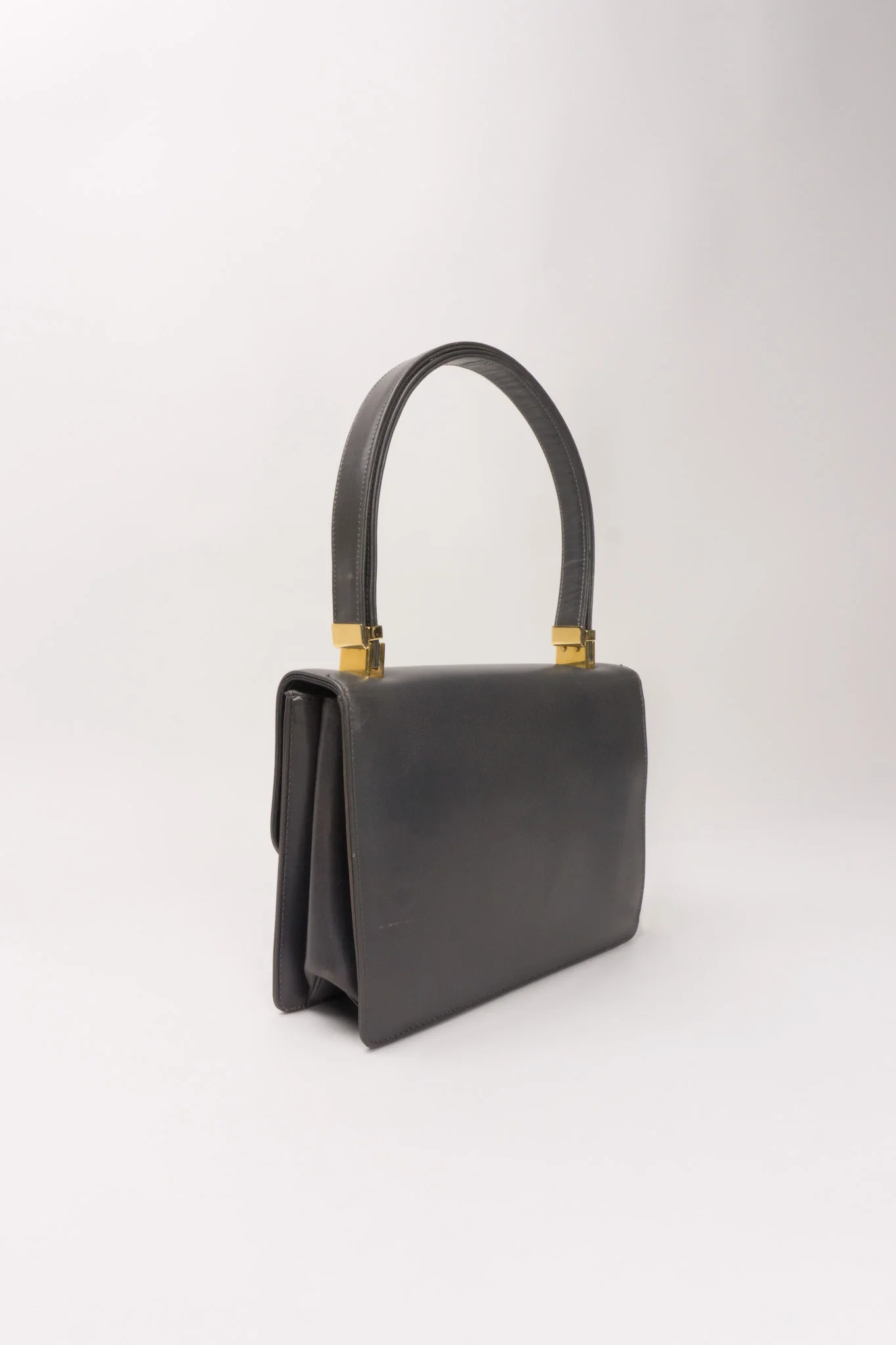 H-Flap Leather Handbag - Image 5