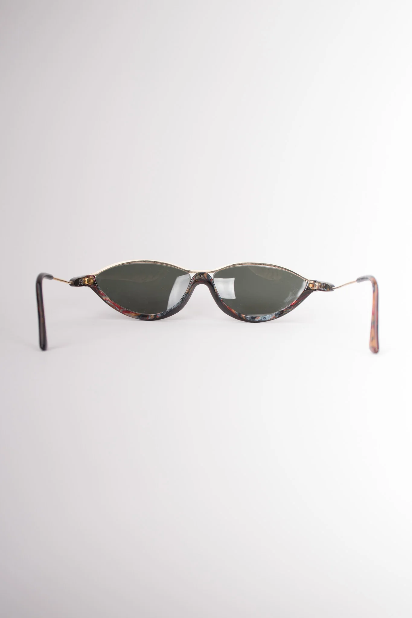 Half Rim Marbleized Sunglasses - Image 5