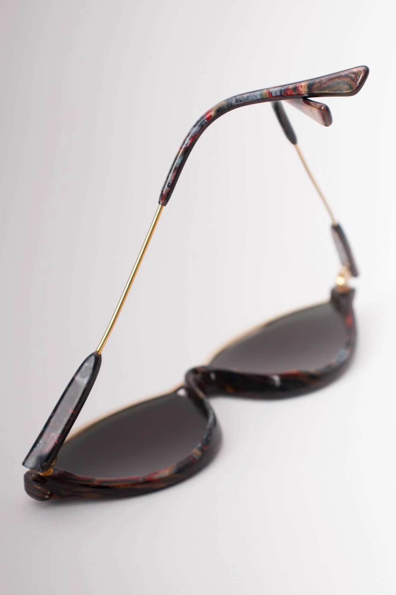 Half Rim Marbleized Sunglasses - Image 6