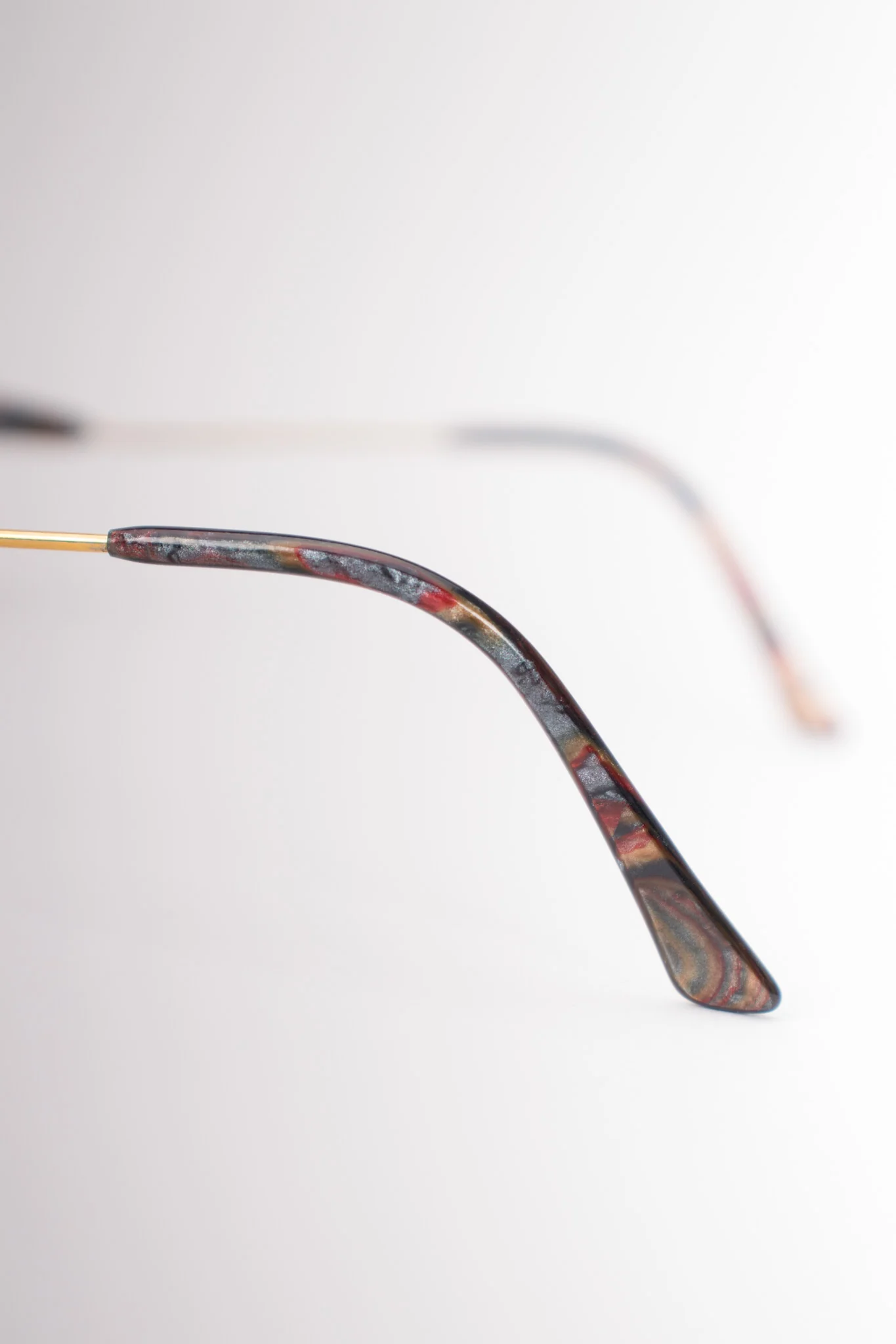 Half Rim Marbleized Sunglasses - Image 7
