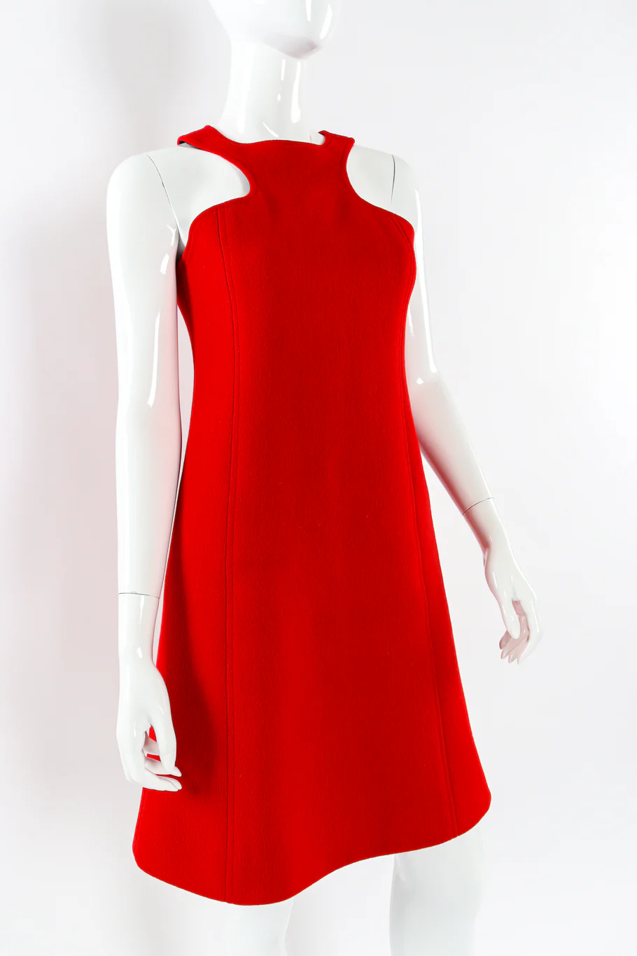 Racer Front Mod Wool Dress - Image 2