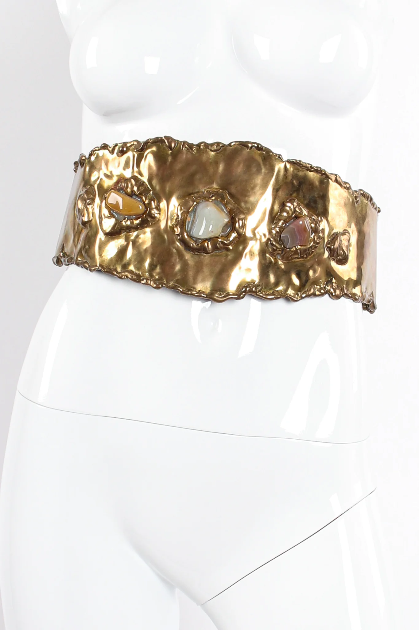 Hammered Brutalist Stone Waist Belt - Image 2