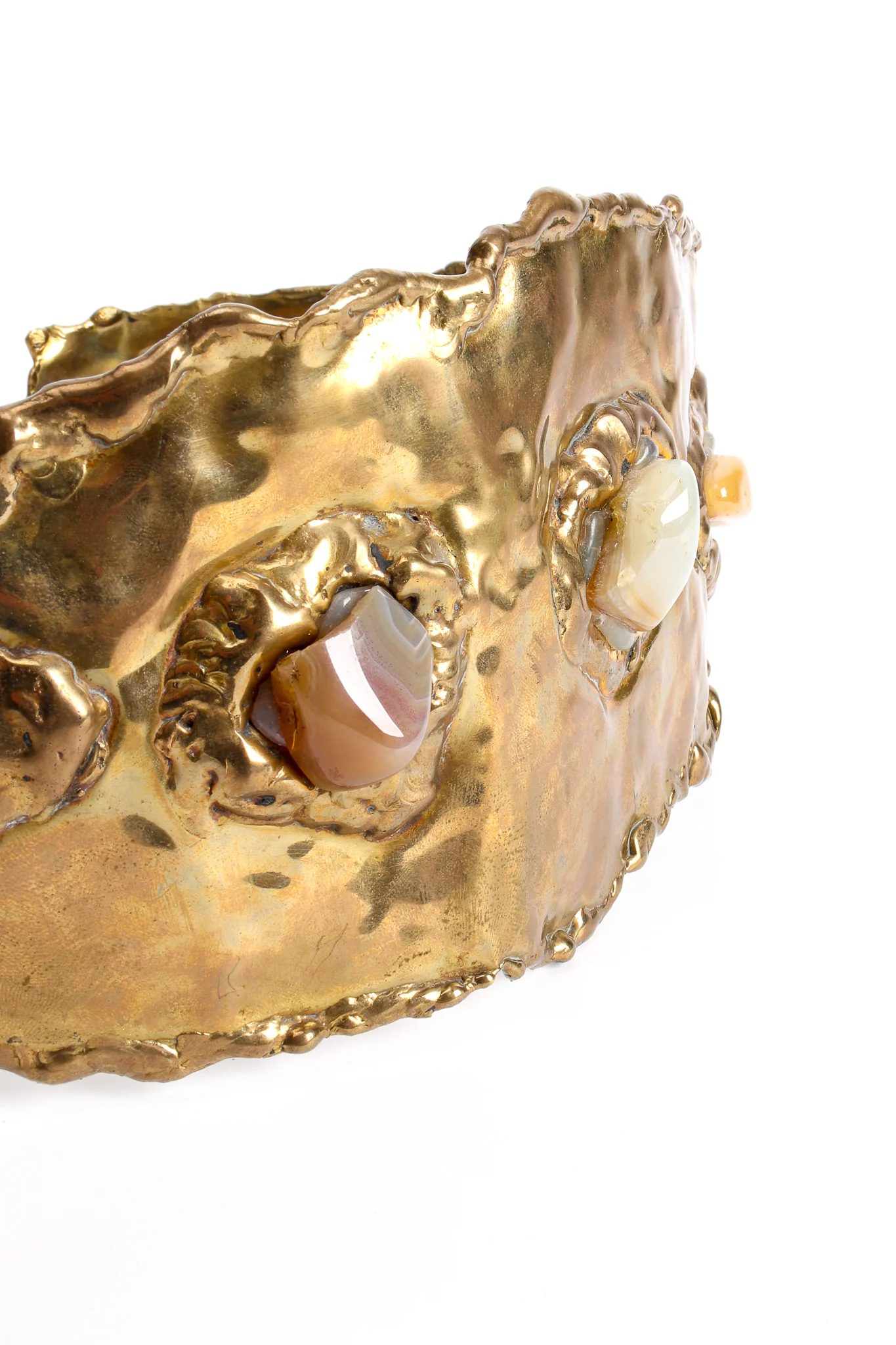 Hammered Brutalist Stone Waist Belt - Image 6