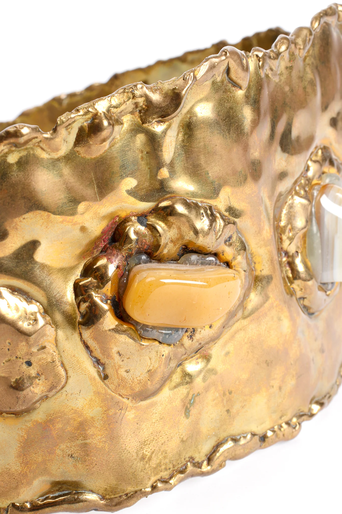 Hammered Brutalist Stone Waist Belt - Image 8