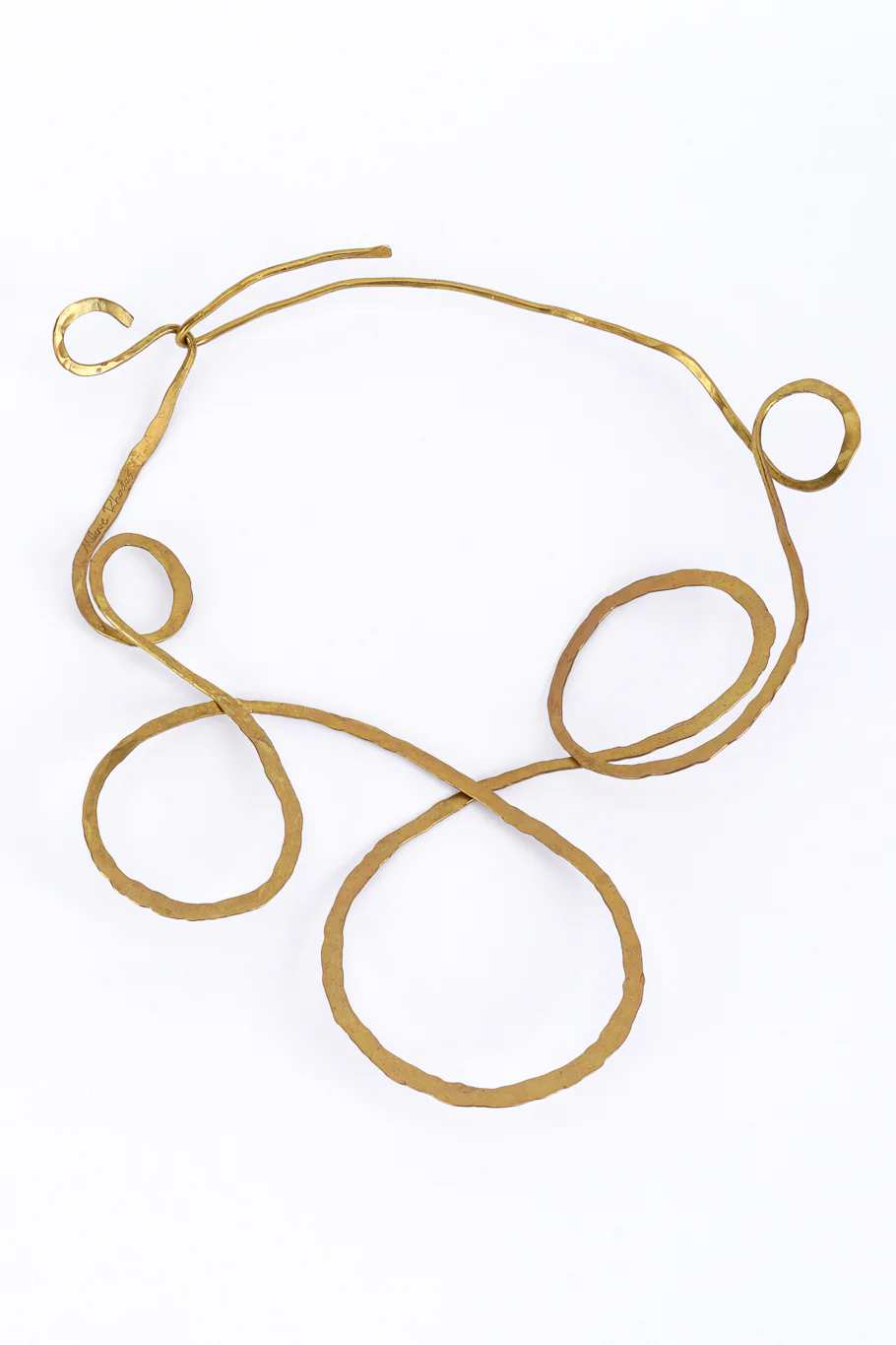 Hammered Coil Bib Necklace - Image 3