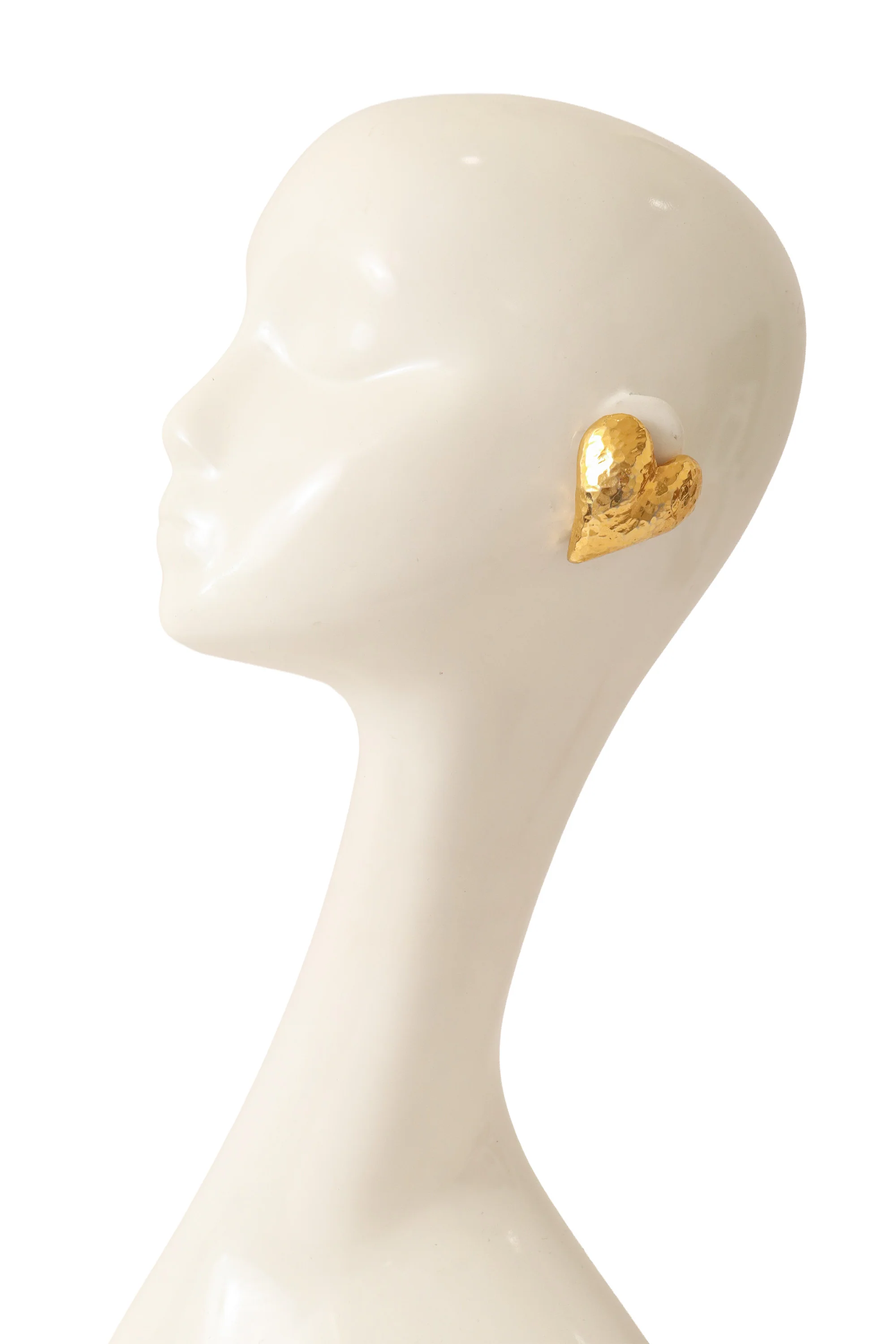 Hammered Heart Earrings - Image 2