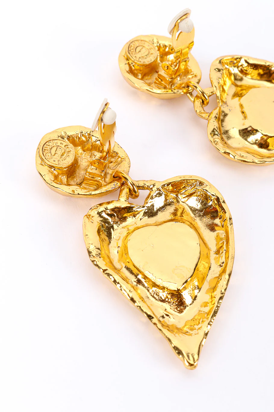 Hammered Heart Stone Earrings - Image 5
