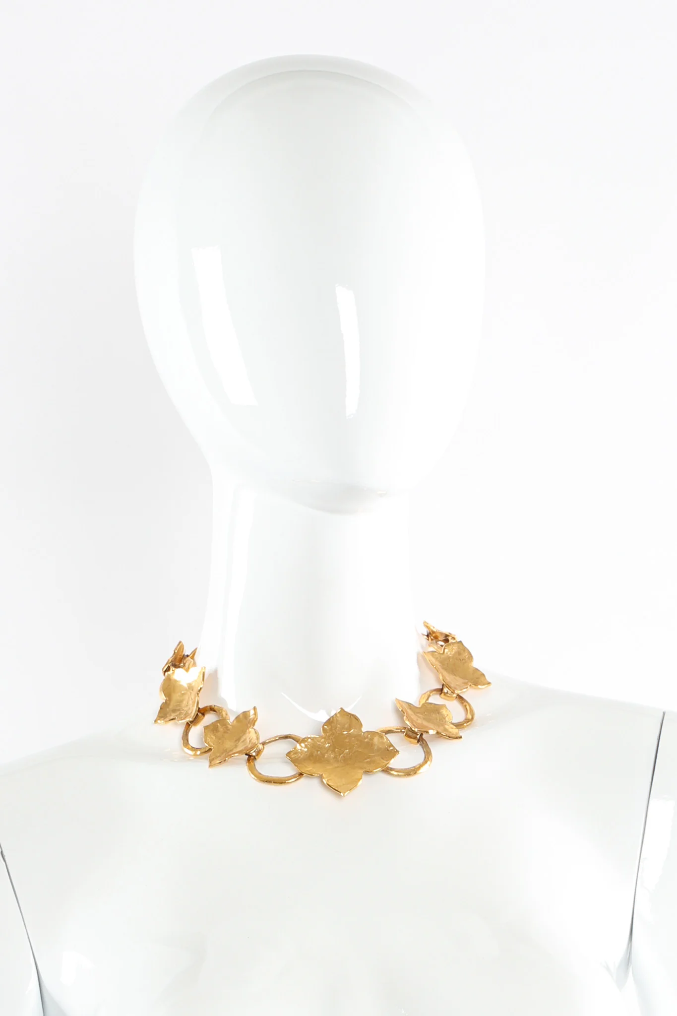Hammered Leaf Necklace - Image 2