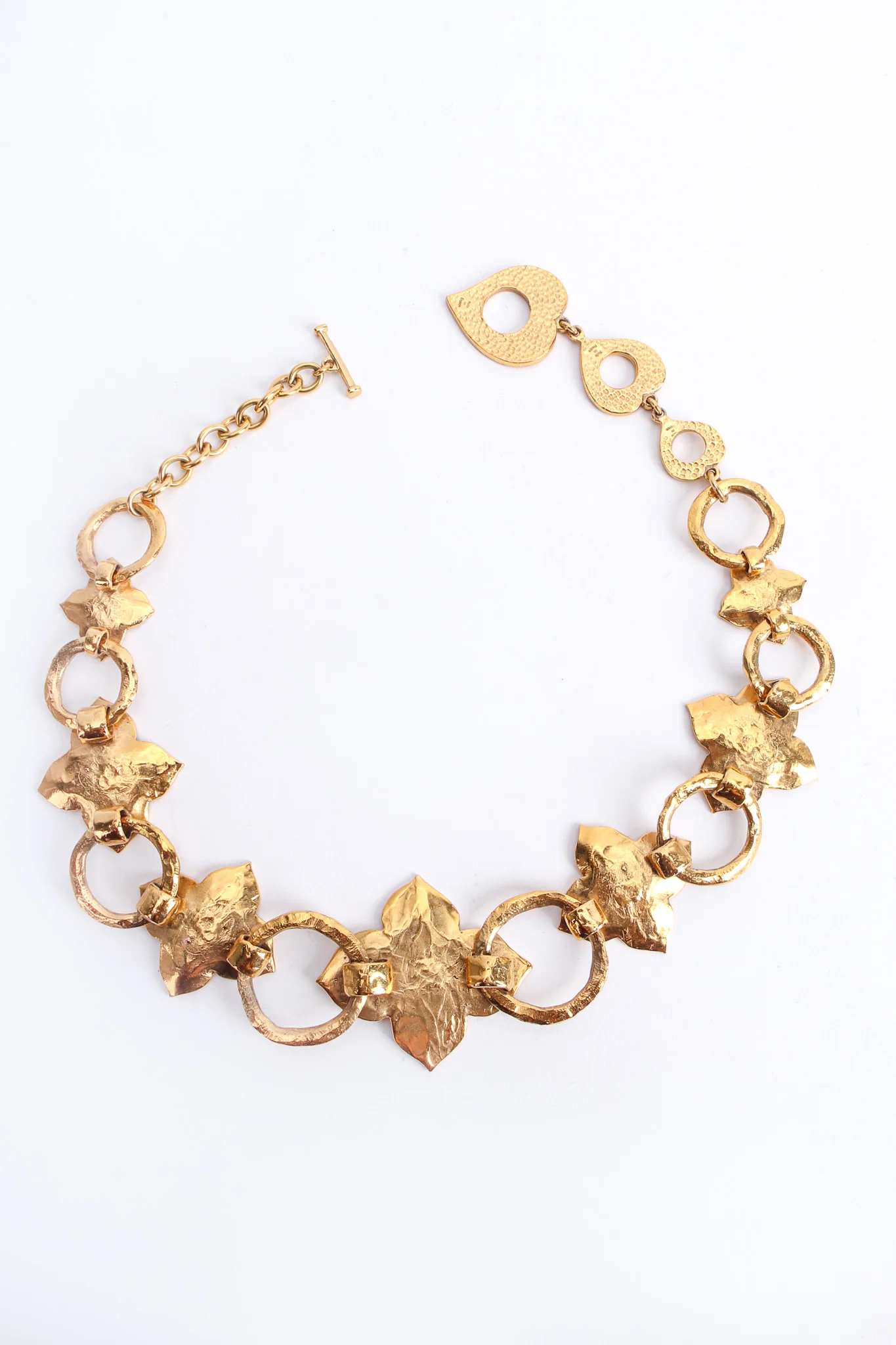 Hammered Leaf Necklace - Image 4