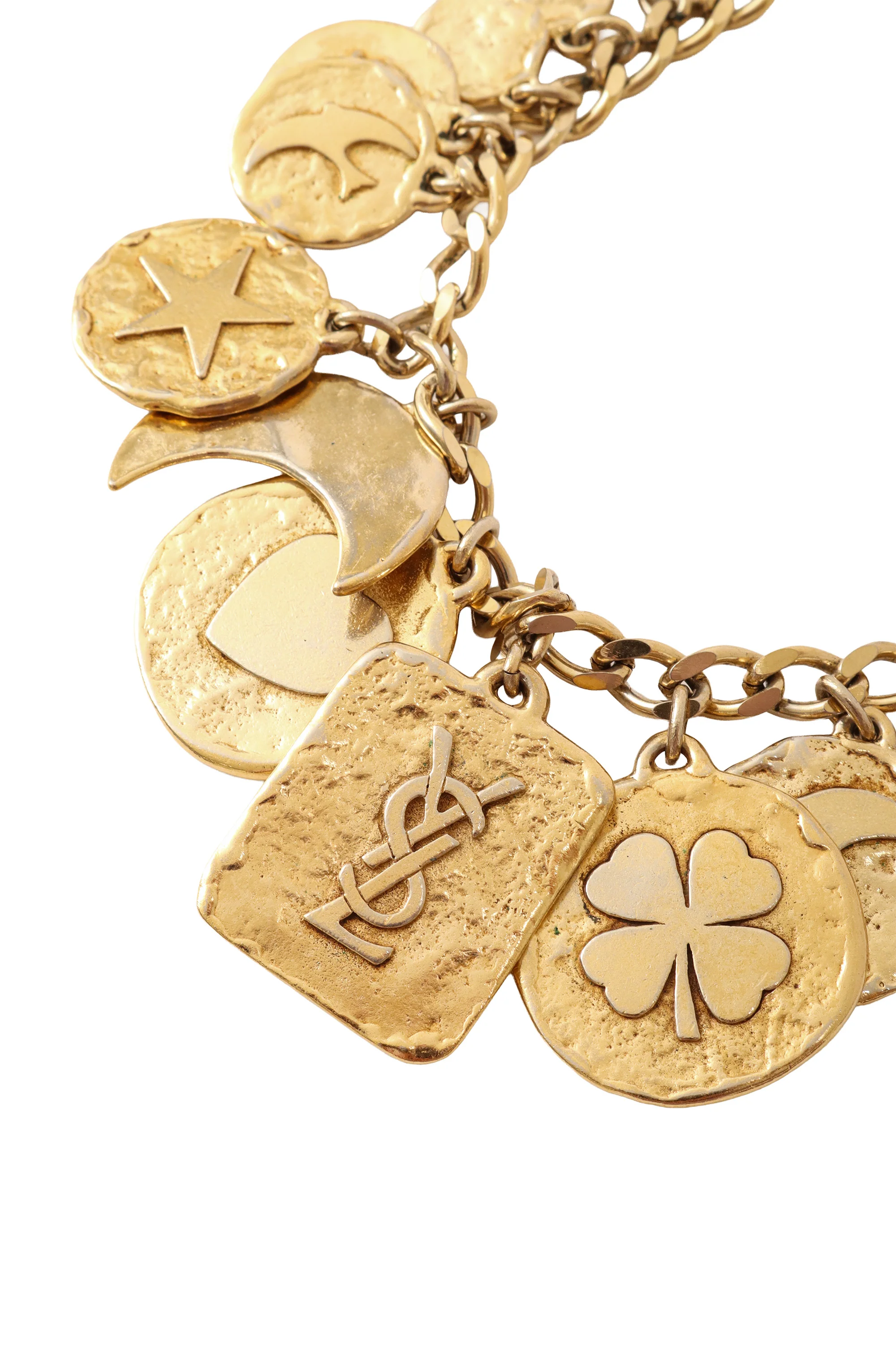 Hammered Medallion Charm Necklace - Image 3