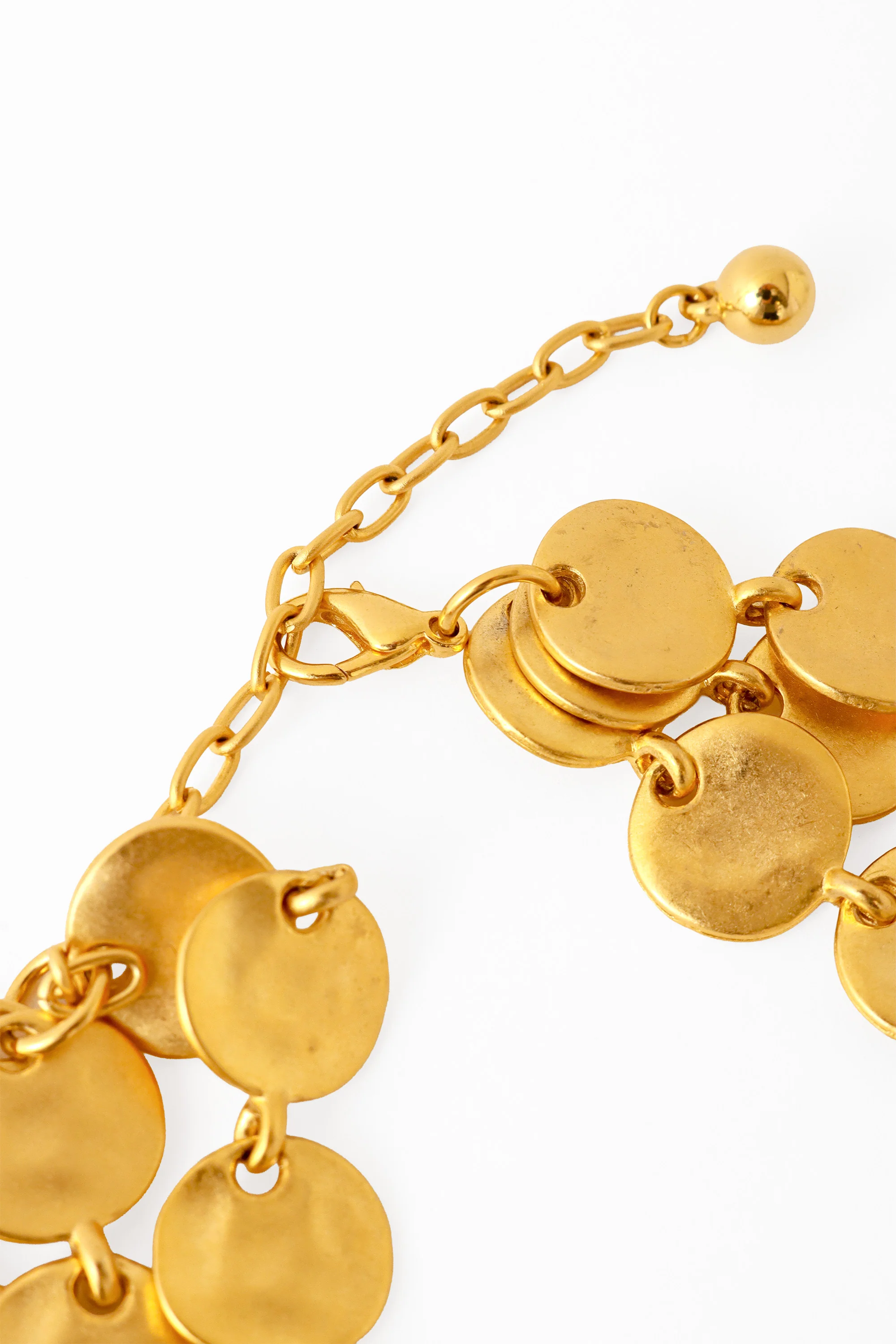 Hammered Modernist Disc Necklace - Image 5