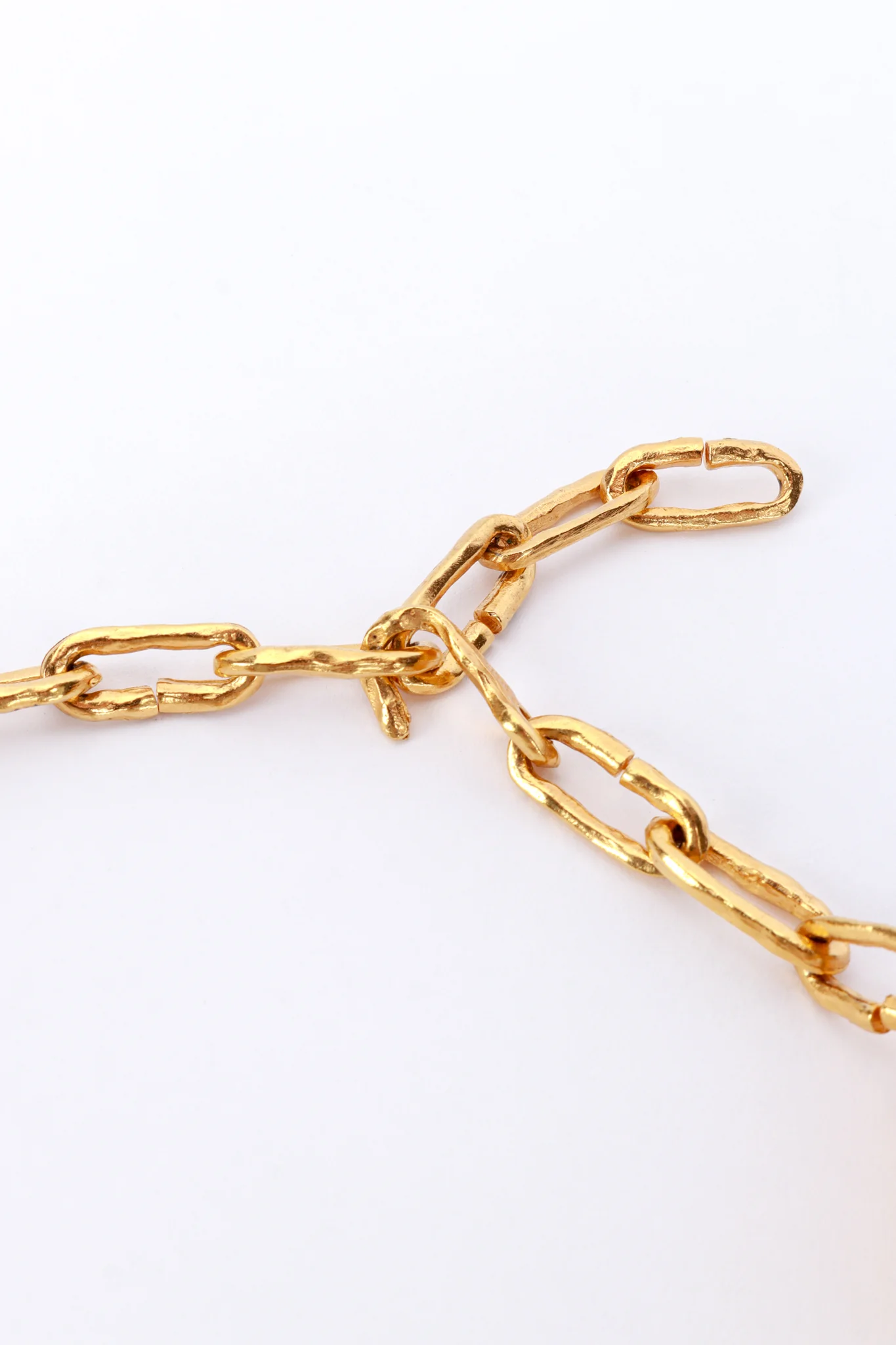 Hammered Oval Necklace & Earrings Set - Image 3