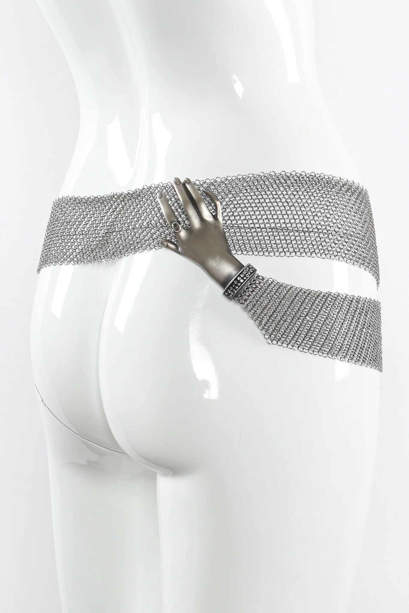 Hand Buckle Ring Mesh Belt IV - Image 4