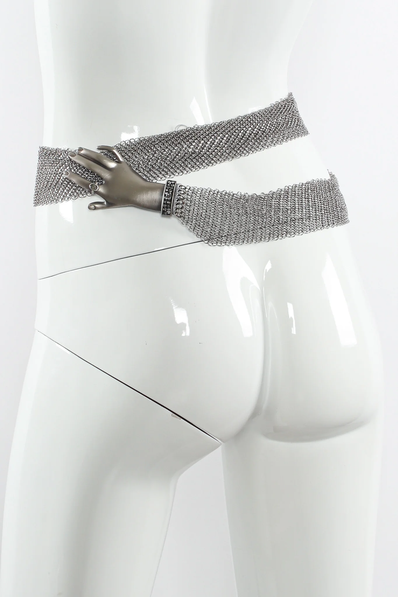 Hand Buckle Ring Mesh Belt V - Image 3