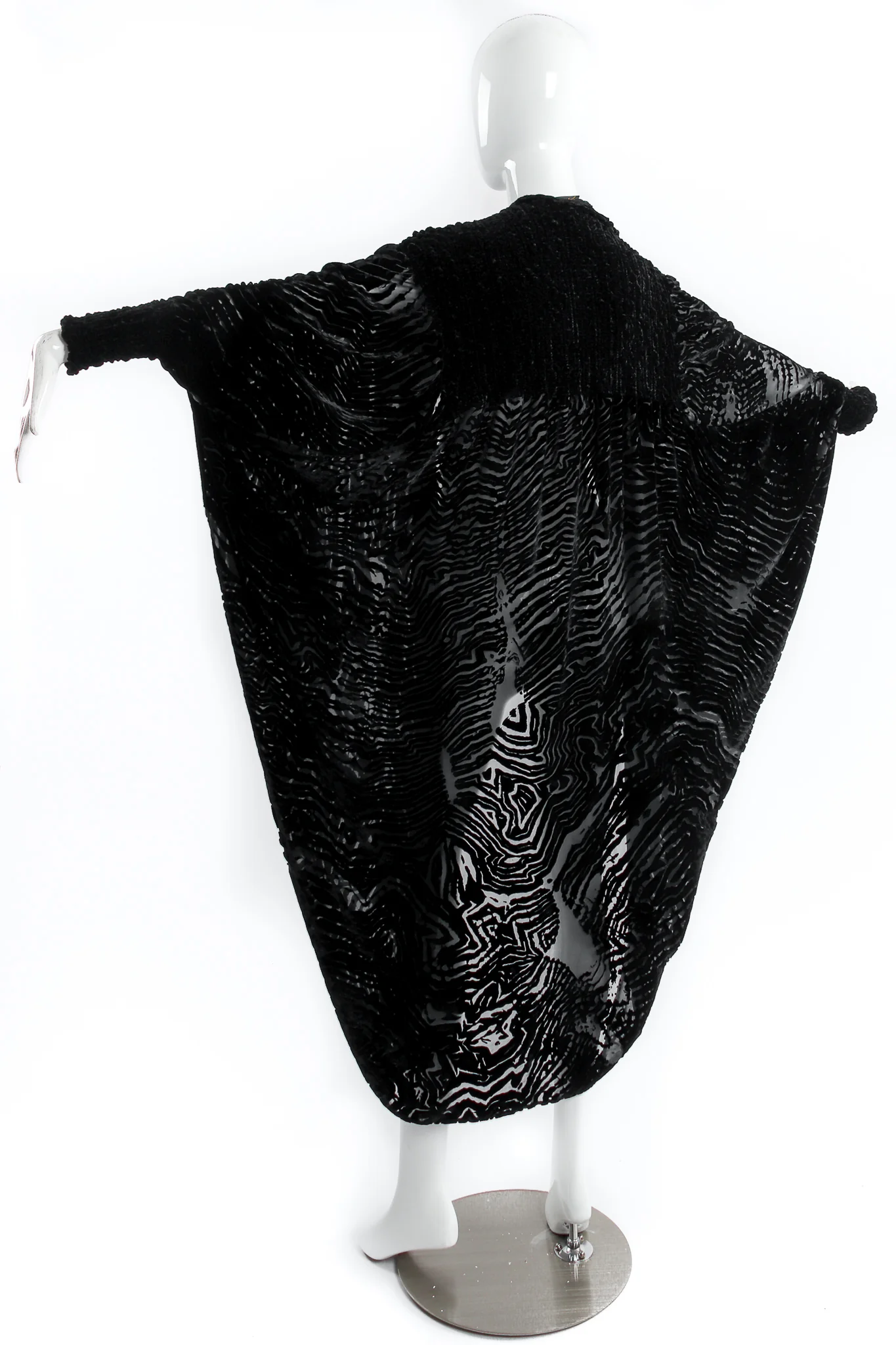 Silk Velvet Burnout Cocoon Duster - Image 4