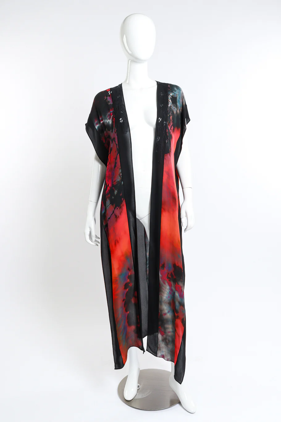 Hand Embroidered Tie Dye Duster