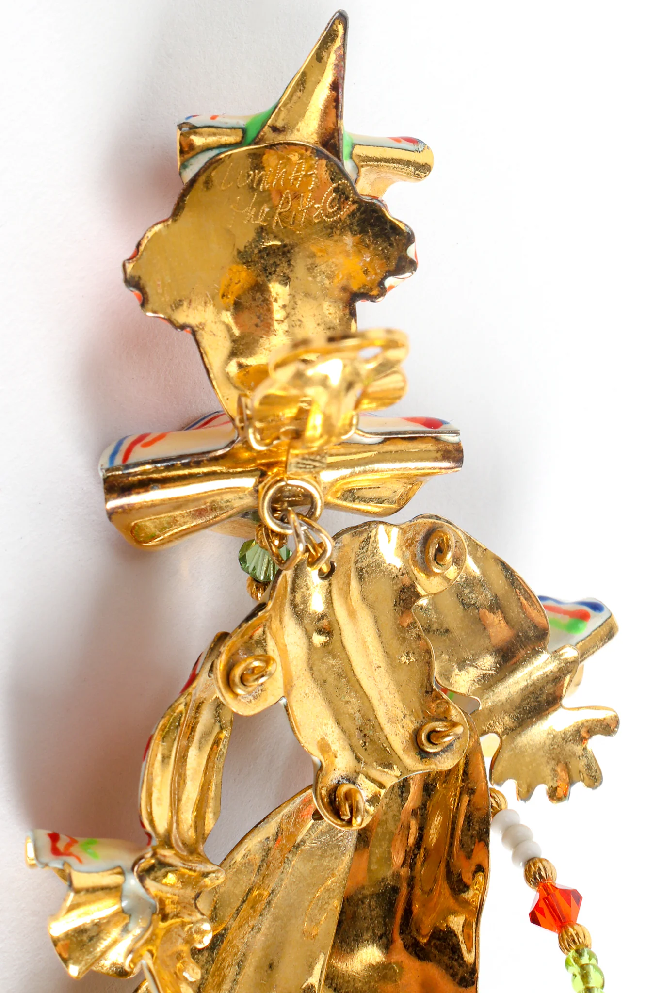 Harlequin Clown Earrings - Image 11