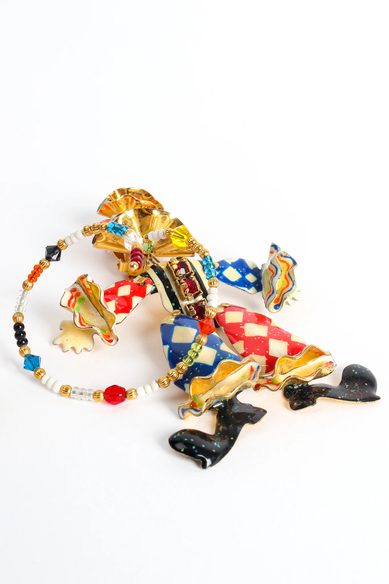Harlequin Clown Earrings - Image 5