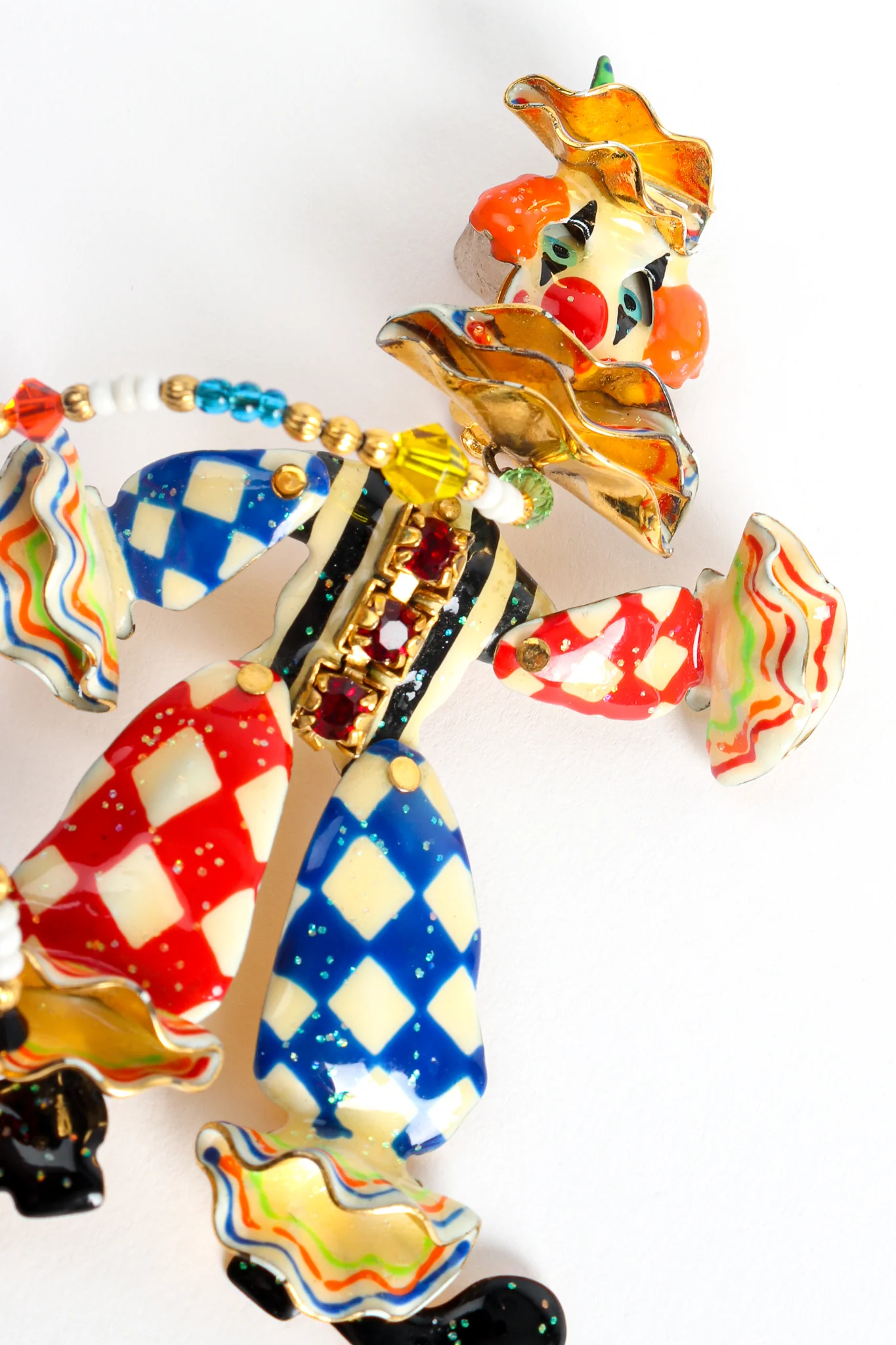 Harlequin Clown Earrings - Image 7