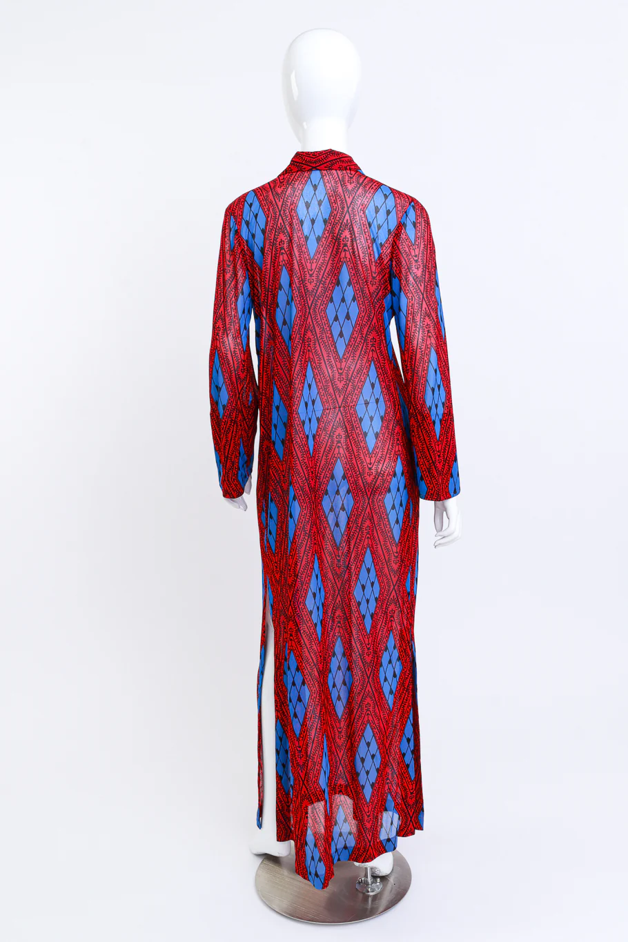 Harlequin Lattice Maxi Shirt Dress - Image 3