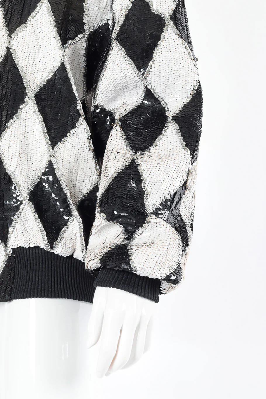 Harlequin Sequin Bomber Jacket - Image 6