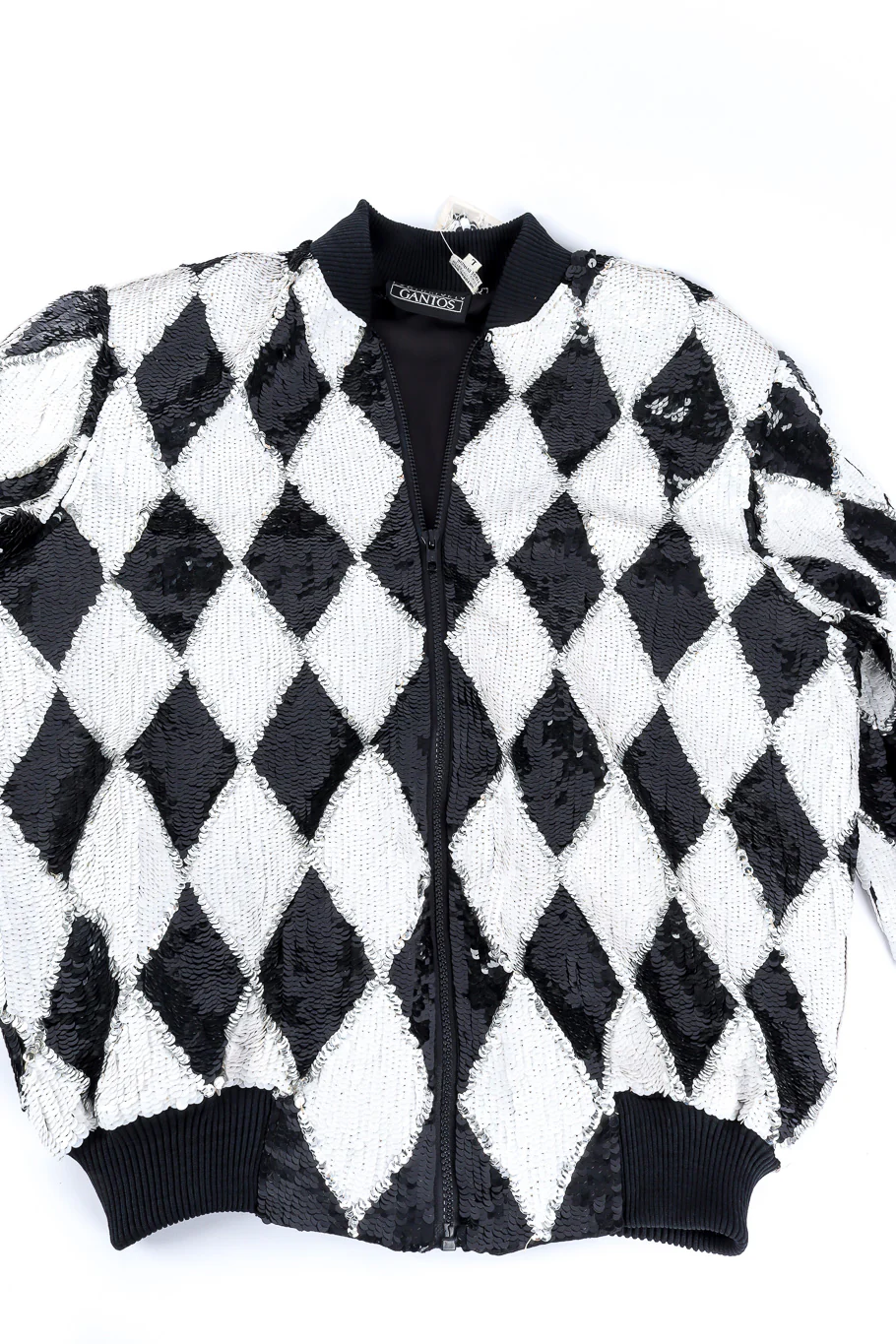 Harlequin Sequin Bomber Jacket - Image 9