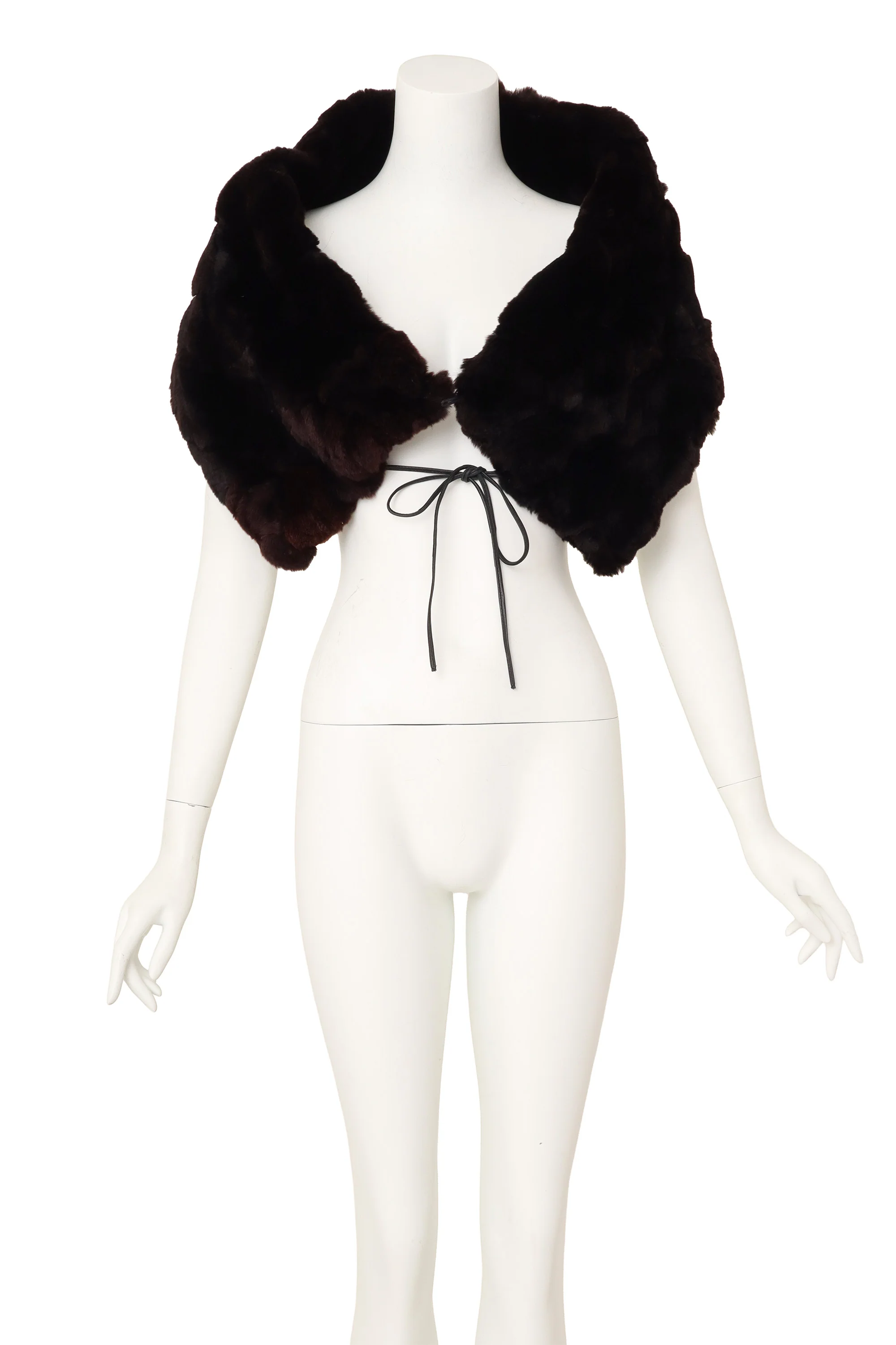 Harlequin Textured Fur Stole