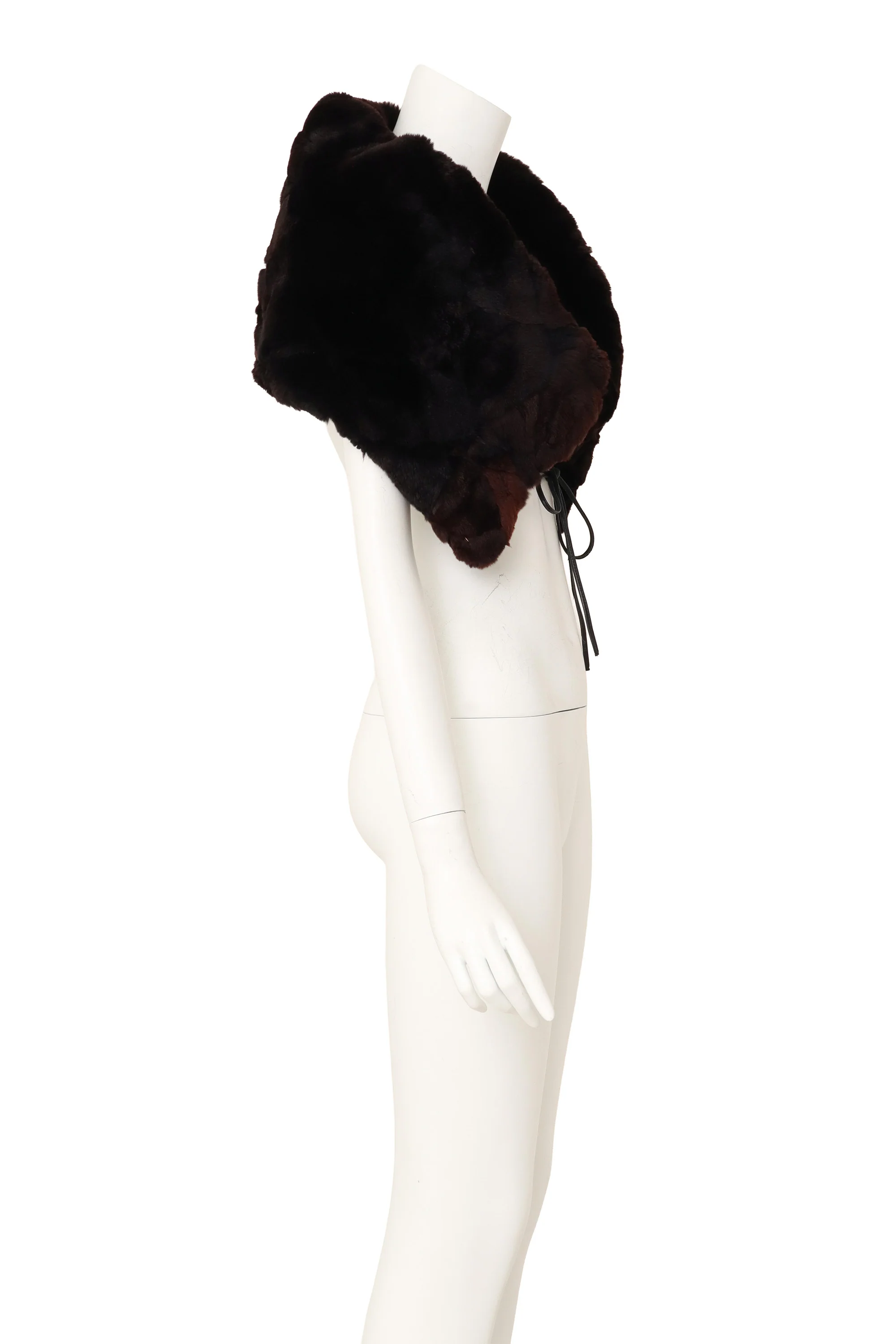 Harlequin Textured Fur Stole - Image 3
