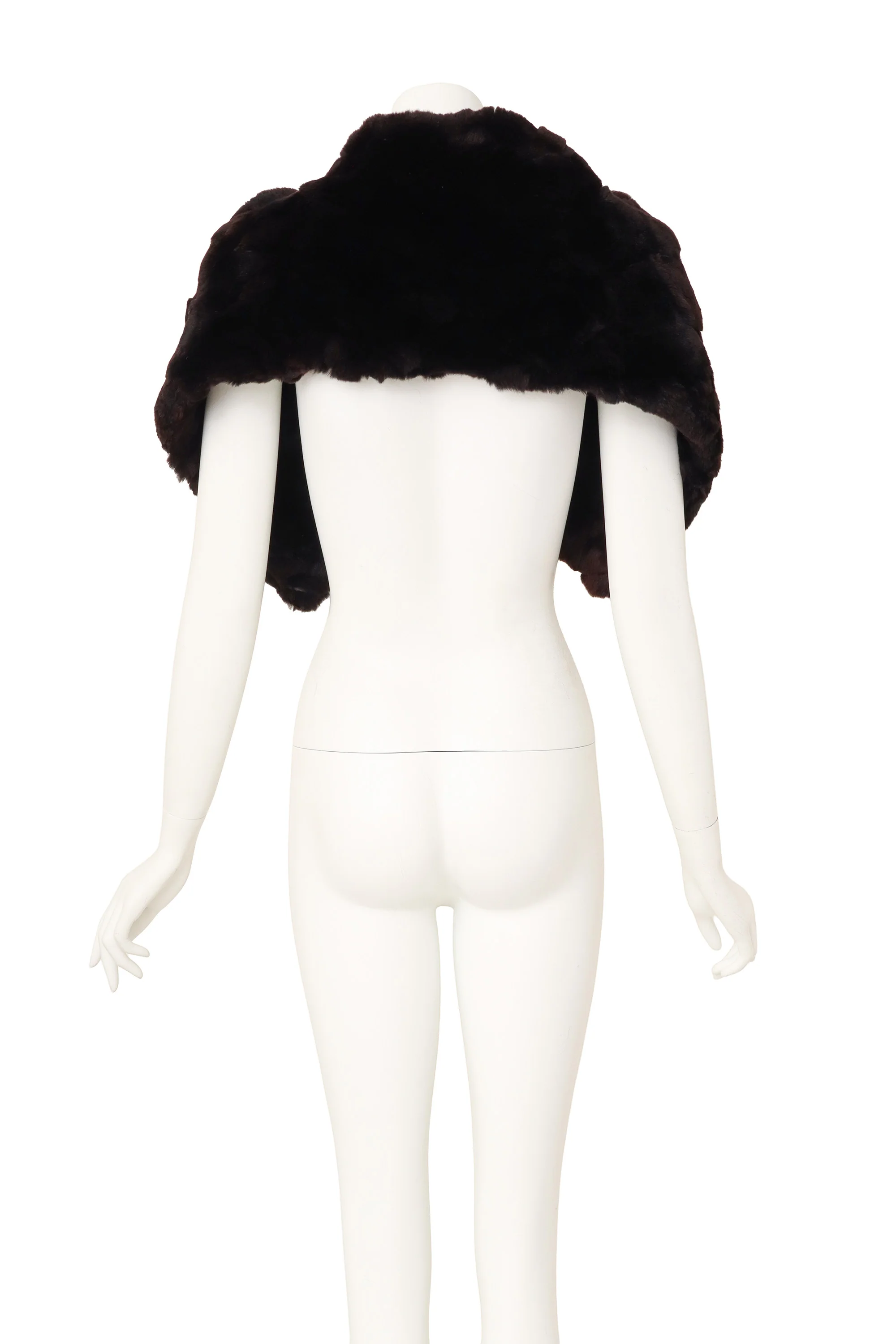 Harlequin Textured Fur Stole - Image 4