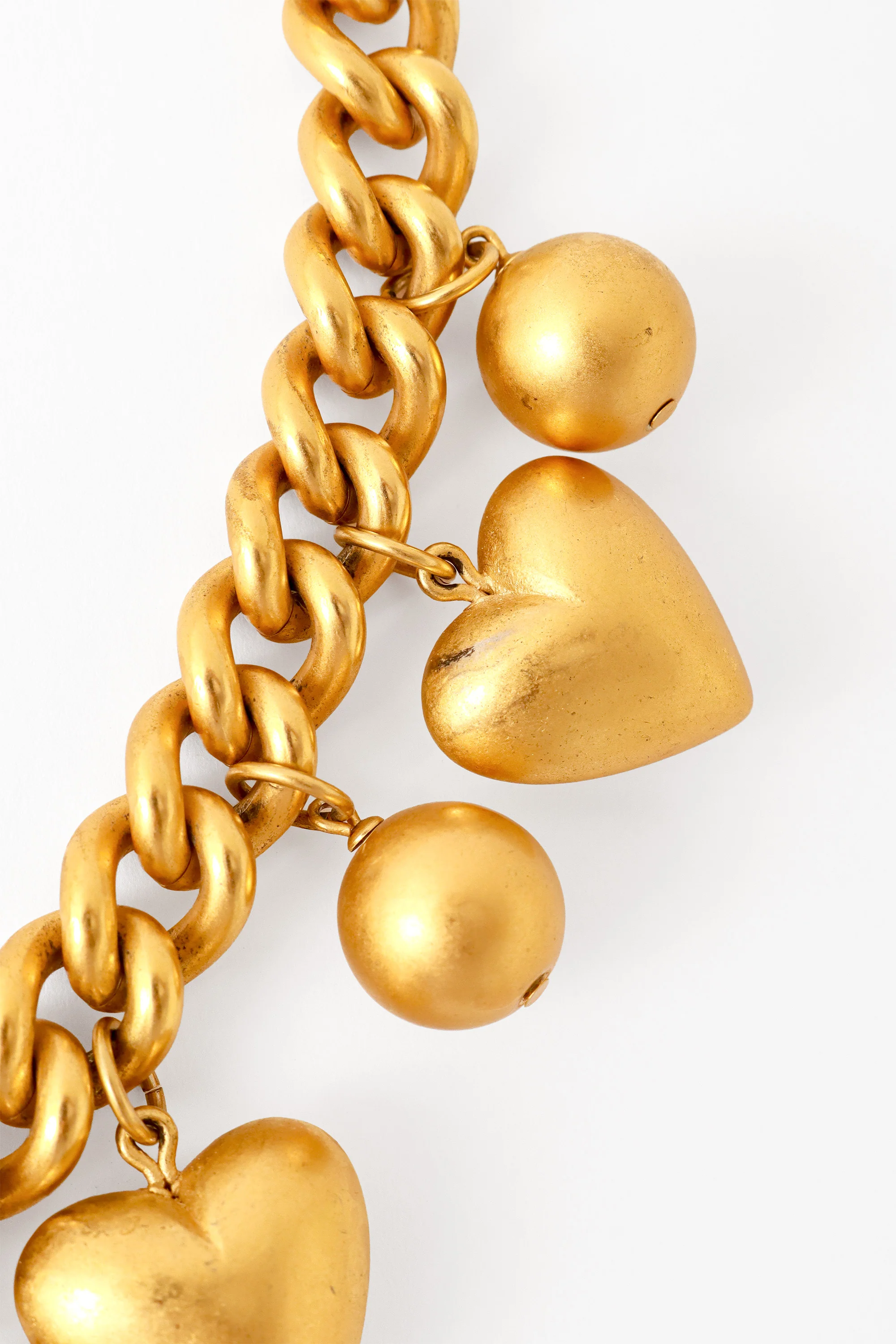 Heart & Ball Charm Necklace - Image 4