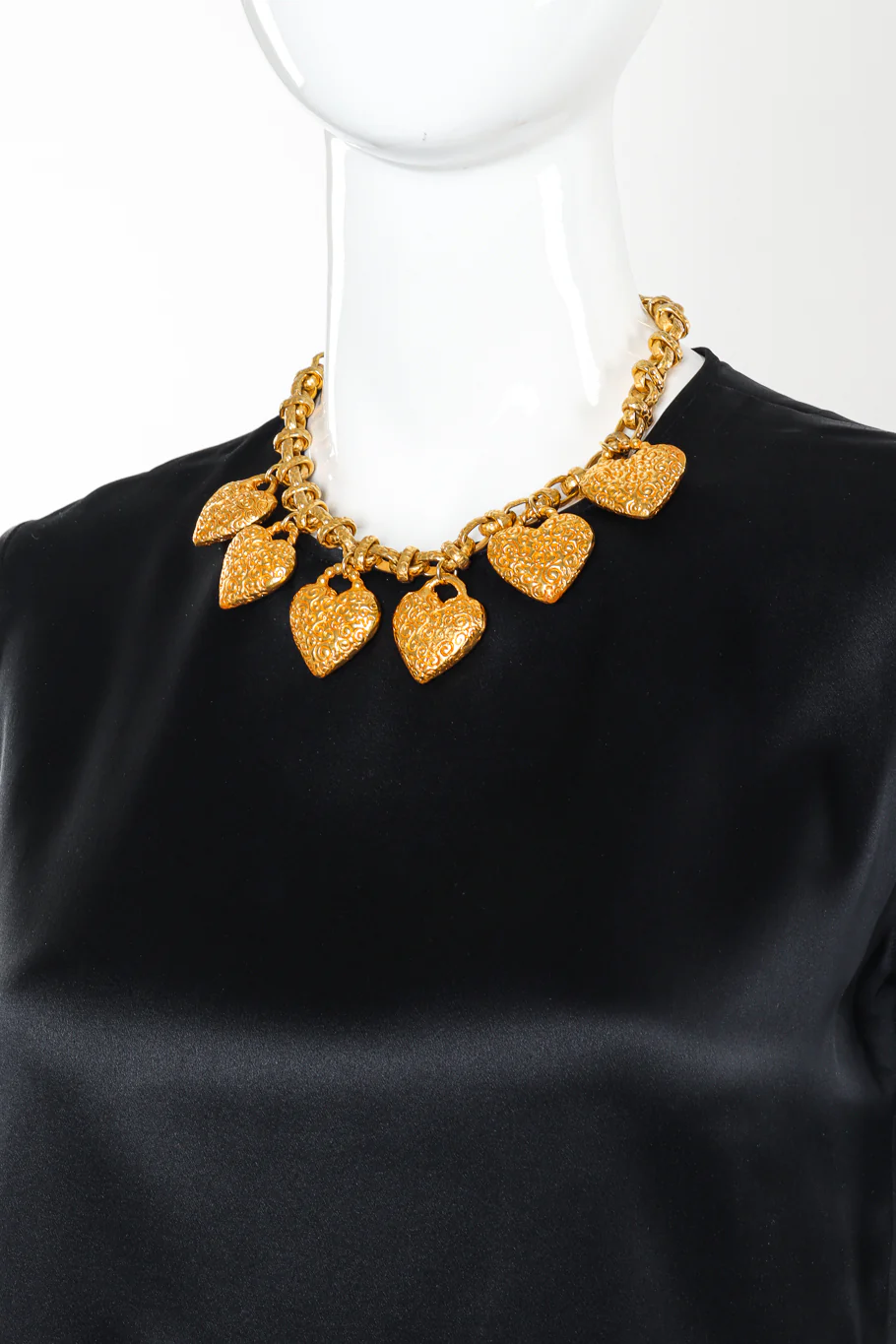 Heart Charm Dangle Necklace - Image 2